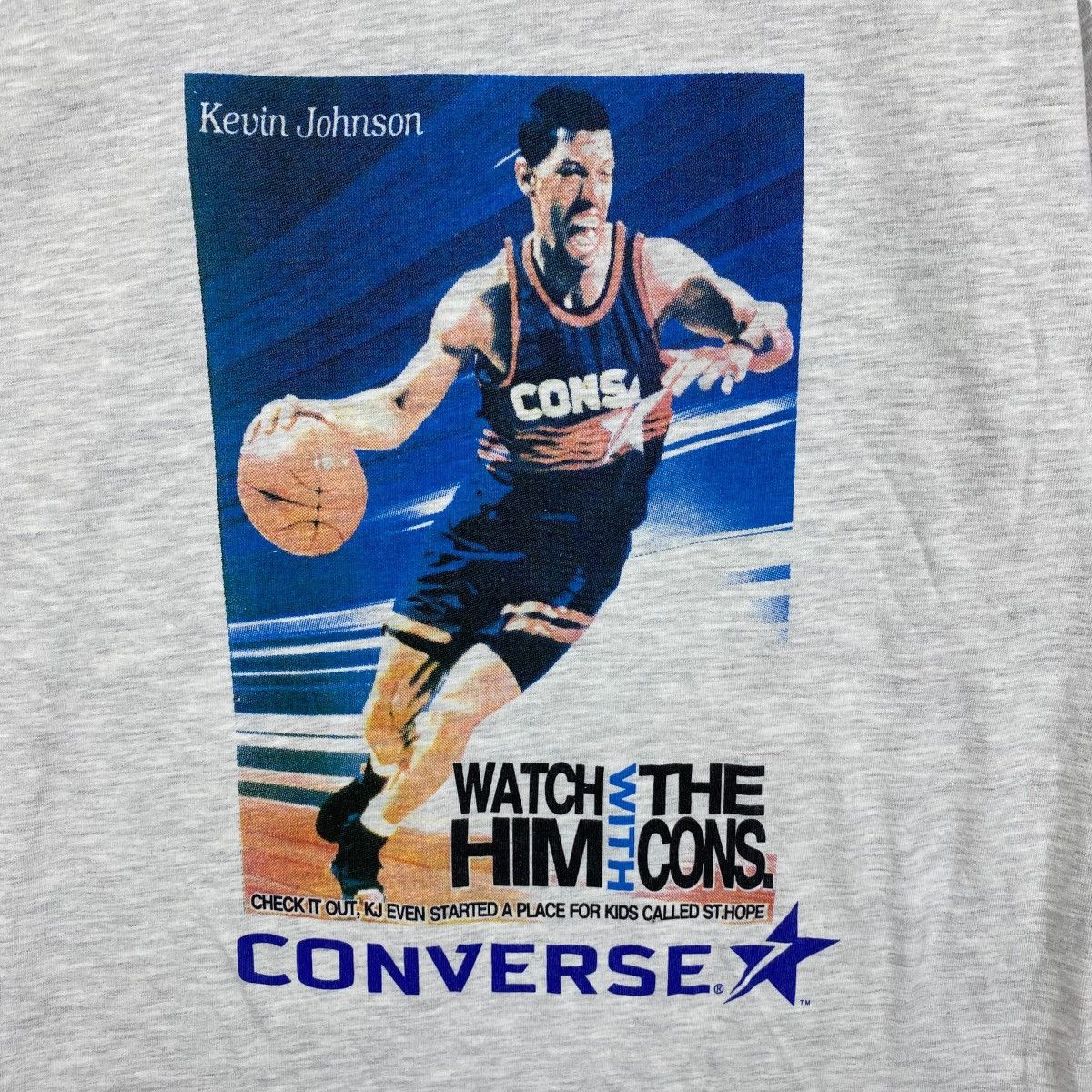 Converse Vintage 90's CONVERSE Kevin Johnson Graphic Tee Size US M / EU 48-50 / 2 - 2 Thumbnail