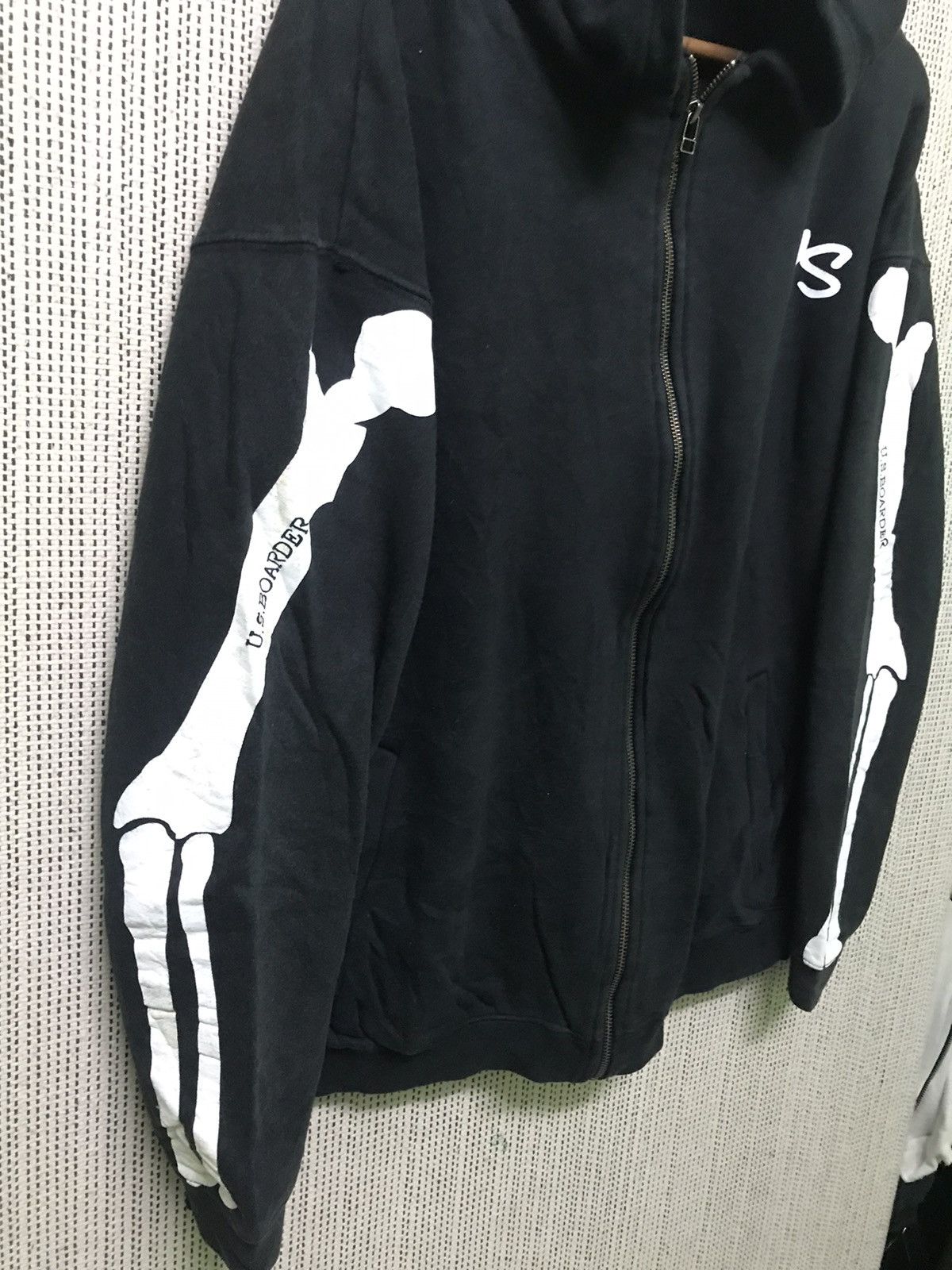 Japanese Brand u.s. boarder Oversized Black Skeleton Hoodie Size US XL / EU 56 / 4 - 4 Thumbnail