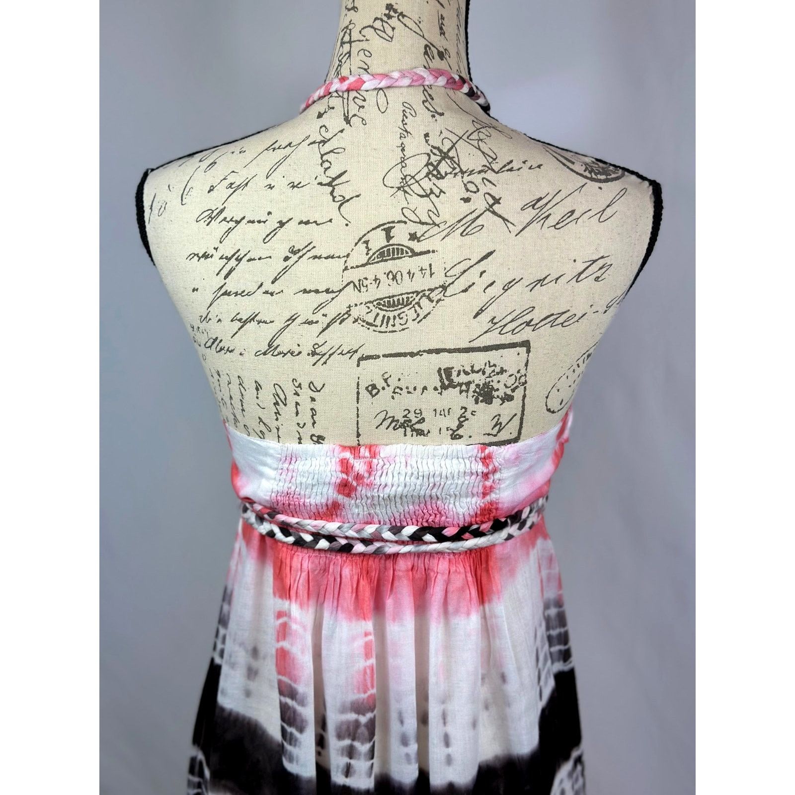 Other Chaudhry Halter Open Back Tie Dye Maxi Dress Pink Black M Size M / US 6-8 / IT 42-44 - 11 Thumbnail