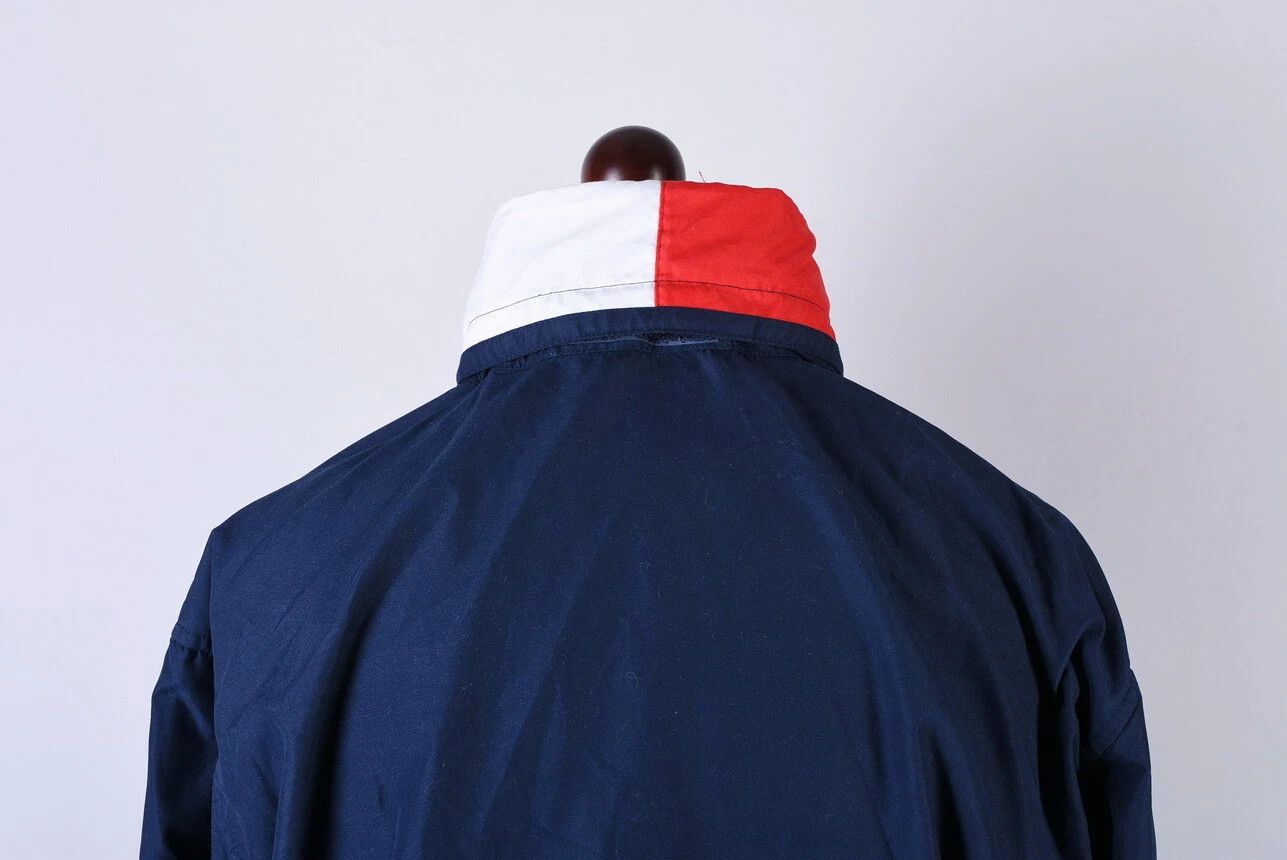 Tommy Hilfiger Tommy Hilfiger Vintage Jacket Sailing Hooded Navy Blue Size US XL / EU 56 / 4 - 4 Thumbnail
