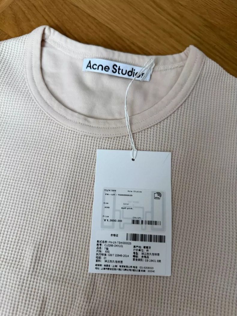 Acne Studios Acne Studios Pure white short-sleeved top Size US XXS / EU 40 - 4 Thumbnail