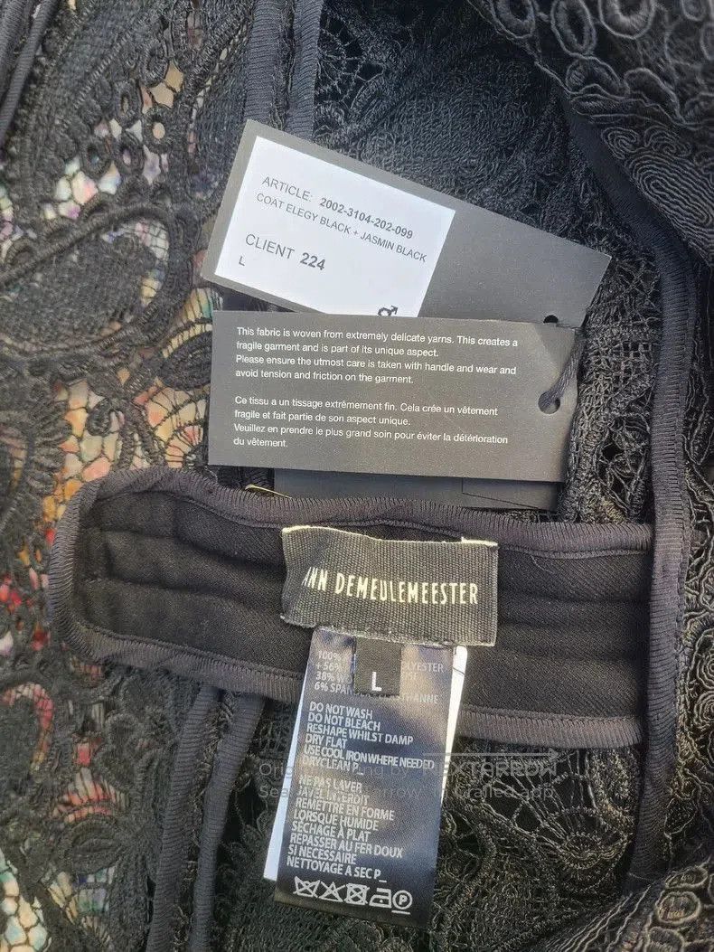 Ann Demeulemeester ann demeulemeester lace coat for men and women . Size US M / EU 48-50 / 2 - 9 Thumbnail