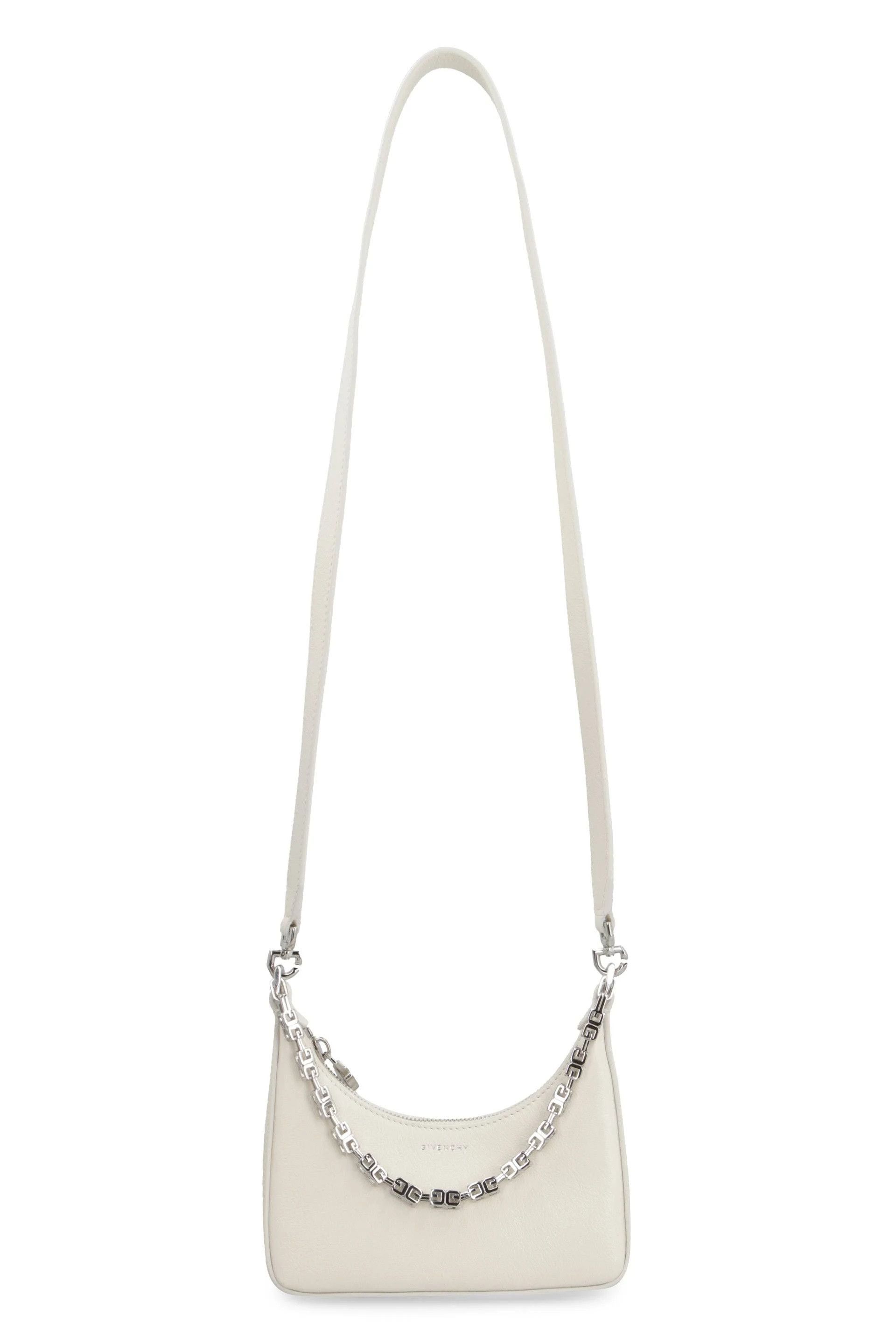 Givenchy o1srvl11e0724 Size: OS / Mini Leather Hobo Bag in White Size ONE SIZE - 6 Thumbnail