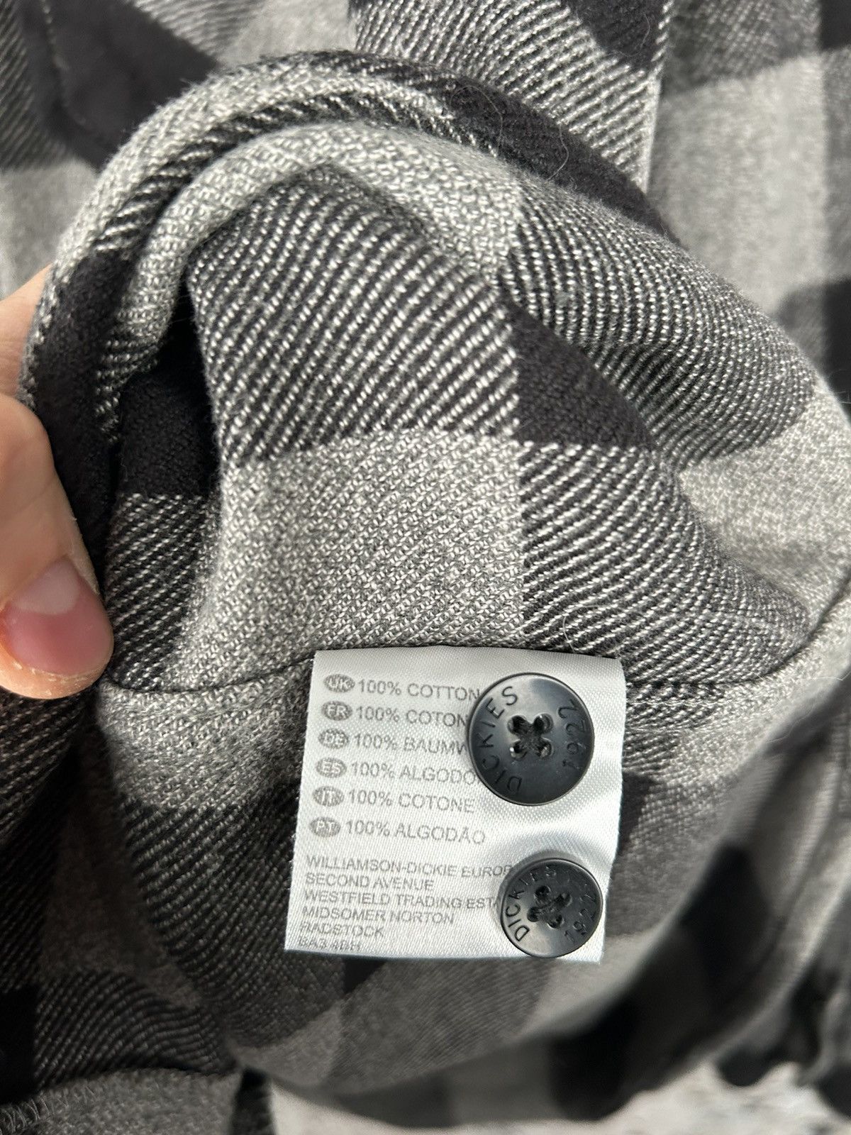 Dickies Dickies Checked Overshirt Black Grey Skateboards Streetwear Size US L / EU 52-54 / 3 - 5 Thumbnail