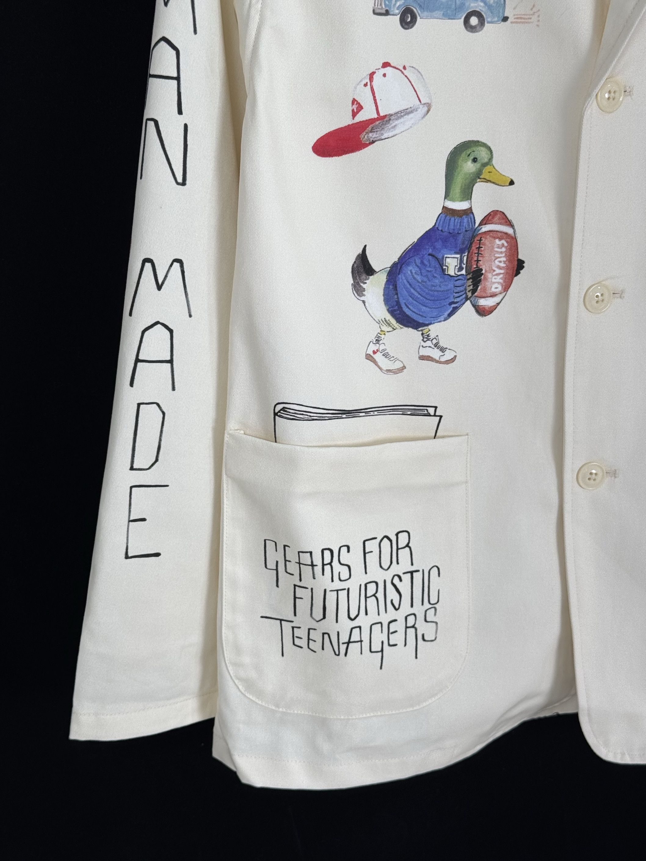 Human Made UNWORN* Human Made Printed Jacket White Size US L / EU 52-54 / 3 - 6 Thumbnail