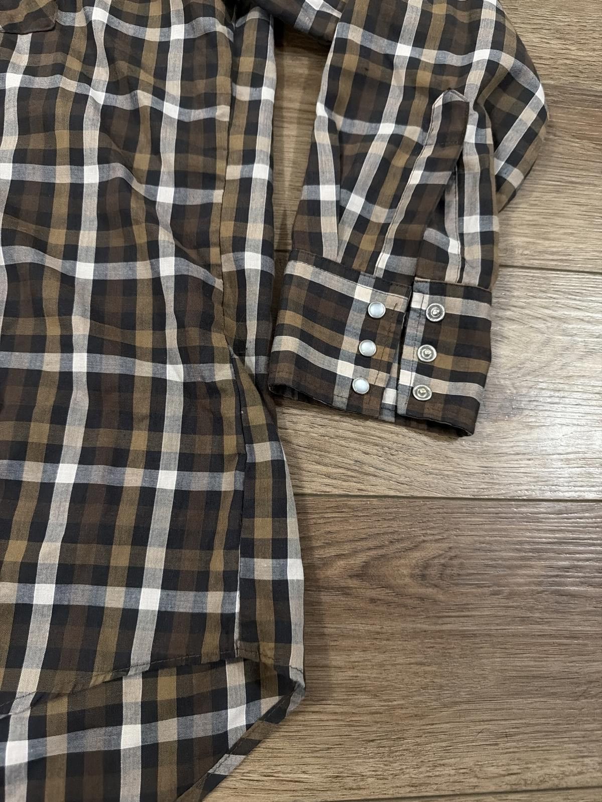 Other Vintage 90s Plains Western Cowboy Plaid Snap Shirt Size L Size US L / EU 52-54 / 3 - 4 Thumbnail