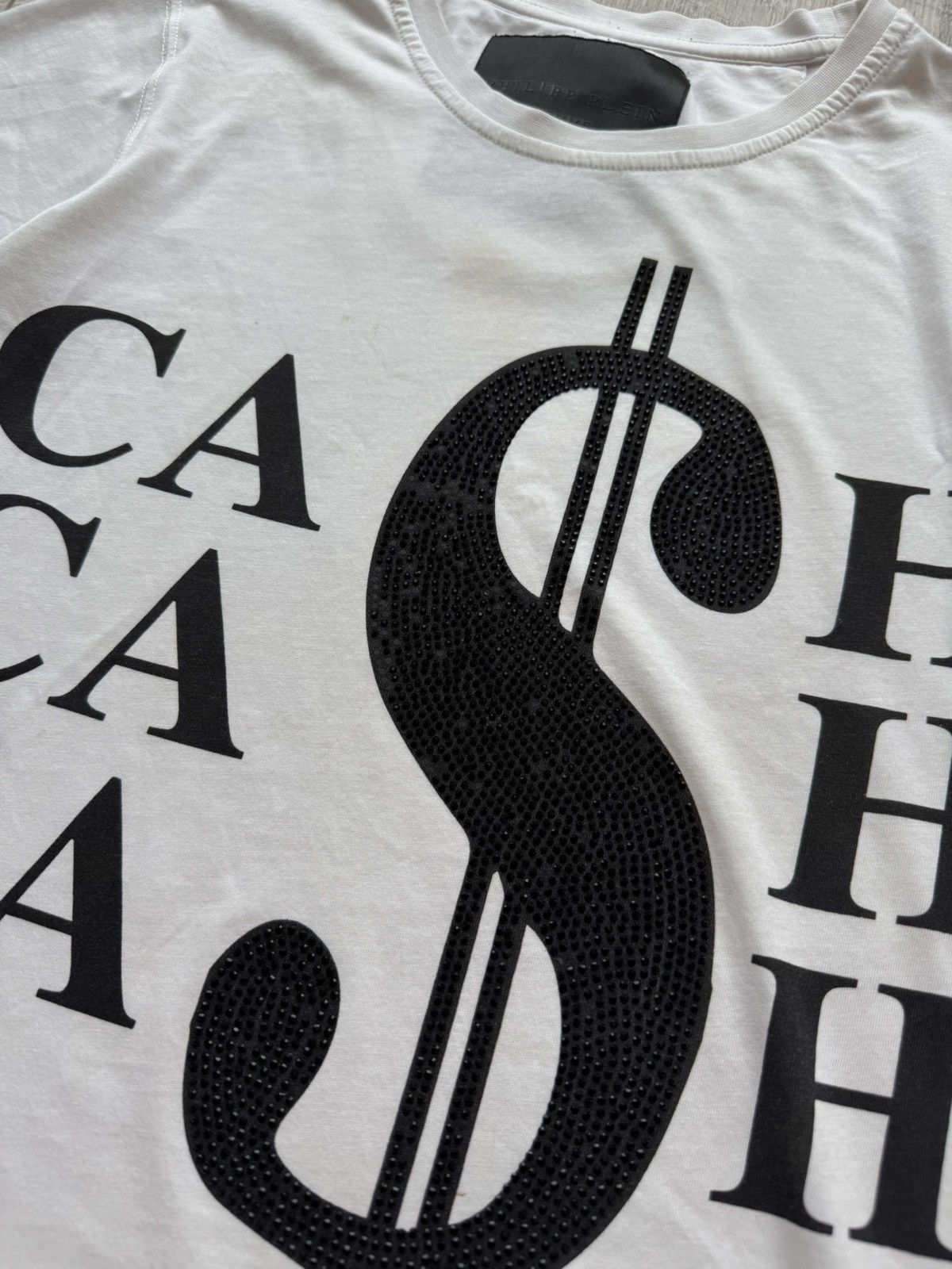 Philipp Plein Philipp Plein CASH $$ big print logo rhinestones t-shirt Size US S / EU 44-46 / 1 - 5 Thumbnail
