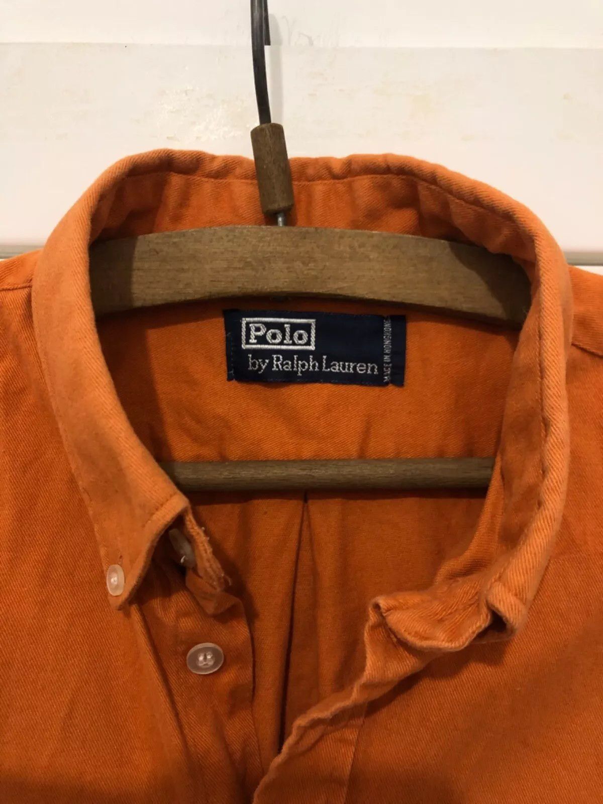 Polo Ralph Lauren Polo Ralph Lauren Vintage Orange Shirt Size US L / EU 52-54 / 3 - 6 Thumbnail