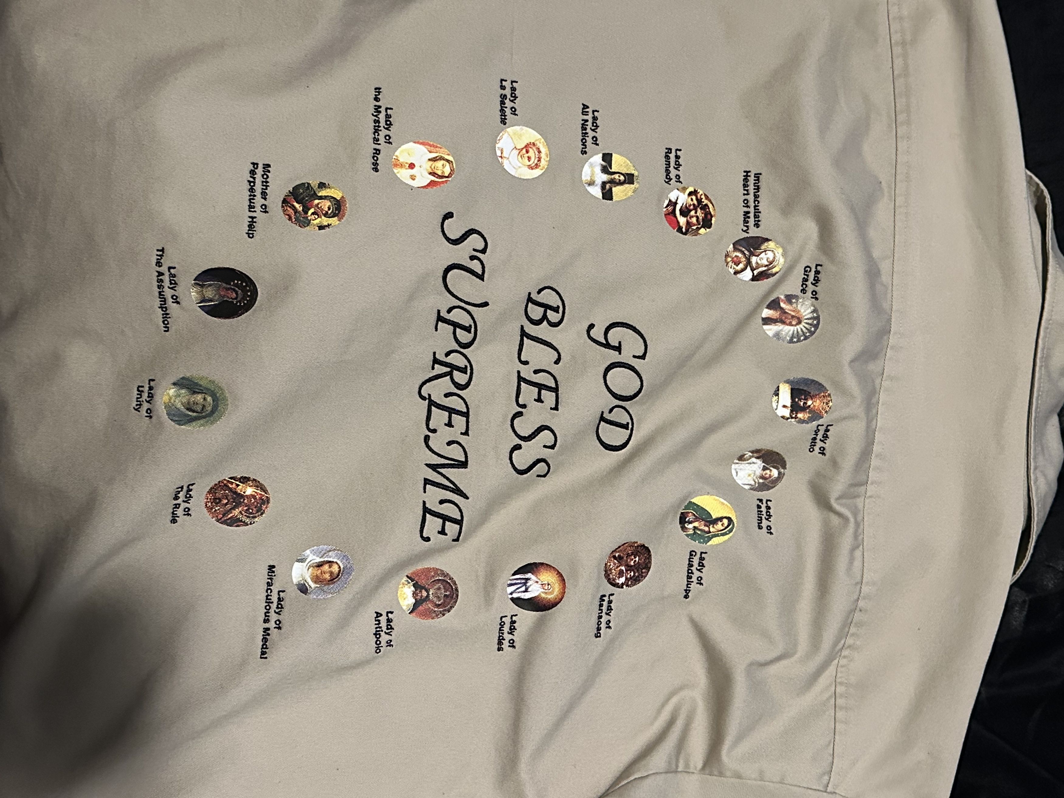 Supreme Supreme SS24 Our Lady God Bless Work Shirt Size US M / EU 48-50 / 2 - 5 Thumbnail