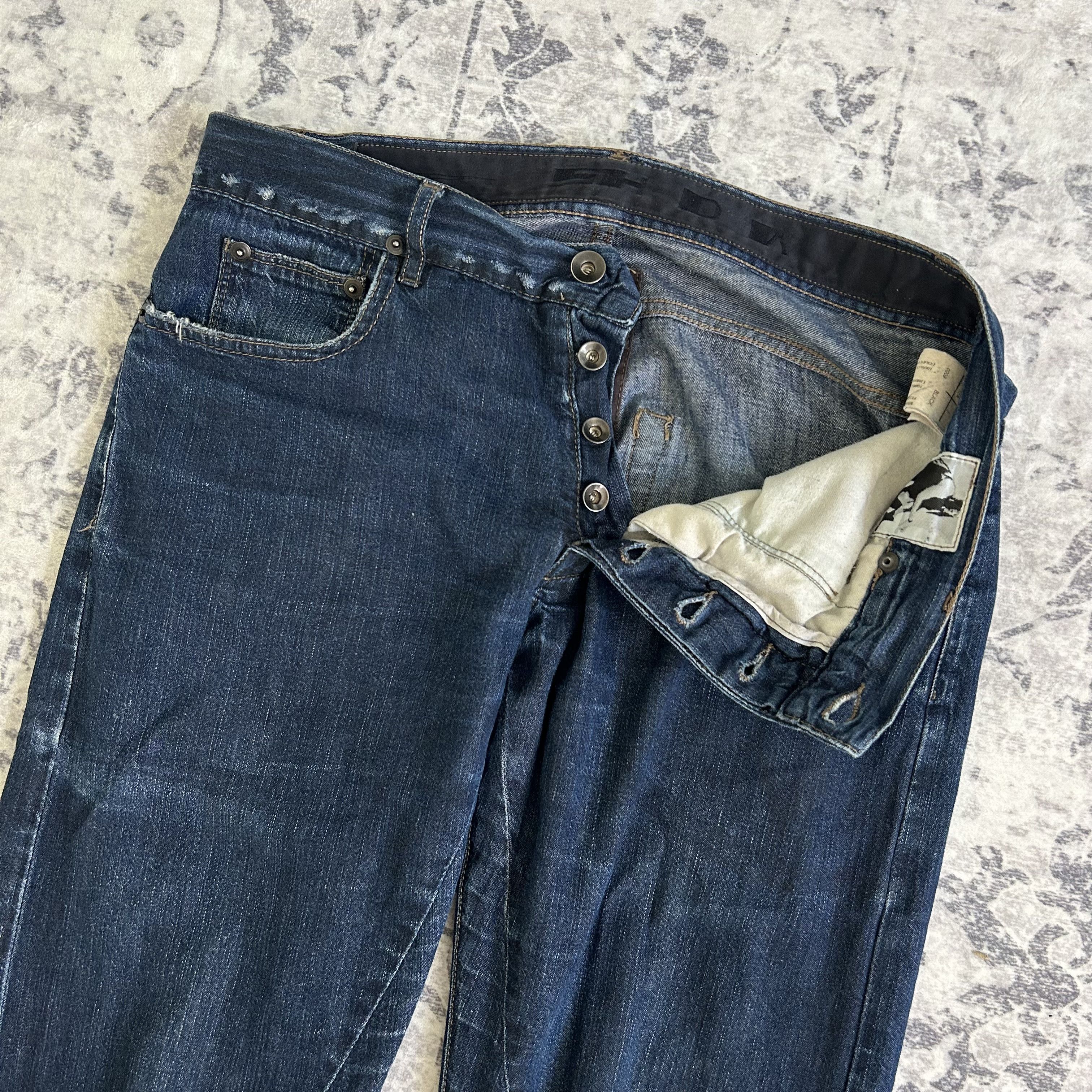 Rick Owens Drkshdw Rick Owens DRKSHDW Blue Jeans Size US 30 / EU 46 - 6 Thumbnail