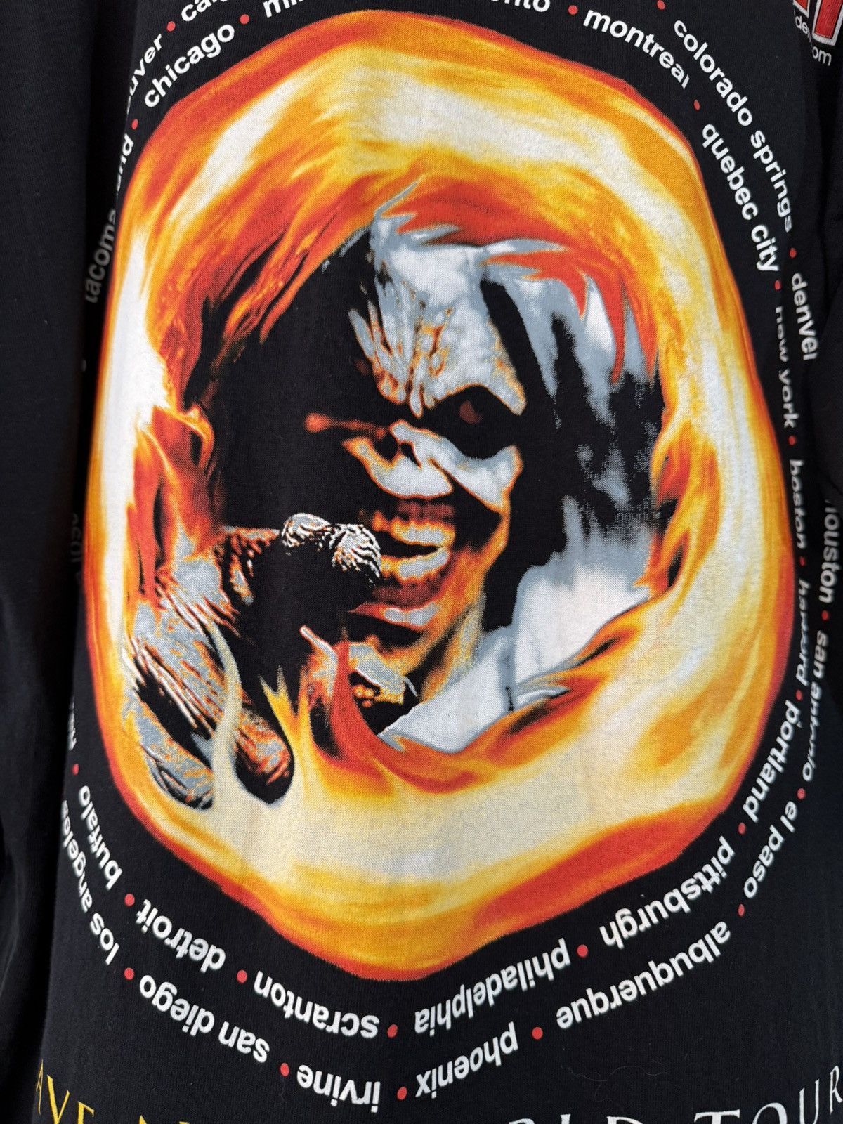 Vintage Vintage 2000s Iron Maiden "World Tour" Long Sleeve Size US XL / EU 56 / 4 - 3 Thumbnail