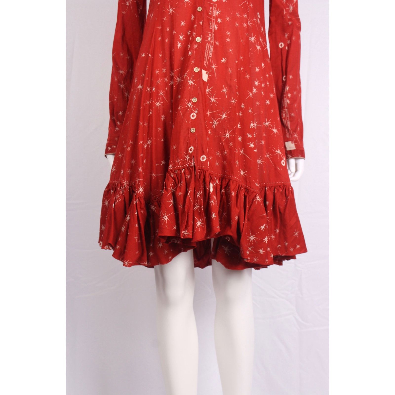 Marithe + Francois Girbaud Marithé François Girbaud Star Print Shirt Dress Size S / US 4 / IT 40 - 8 Thumbnail