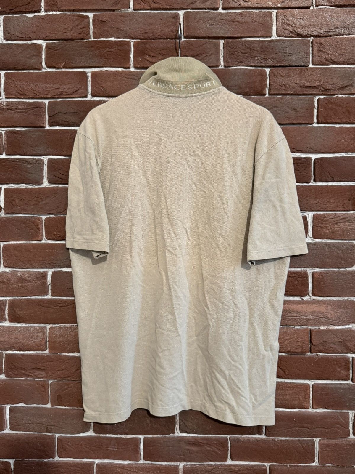Versace × Versace Jeans Couture × Vintage Vintage Versace Sport Neck Logo Polo Rare Spellout Large Size US L / EU 52-54 / 3 - 2 Thumbnail