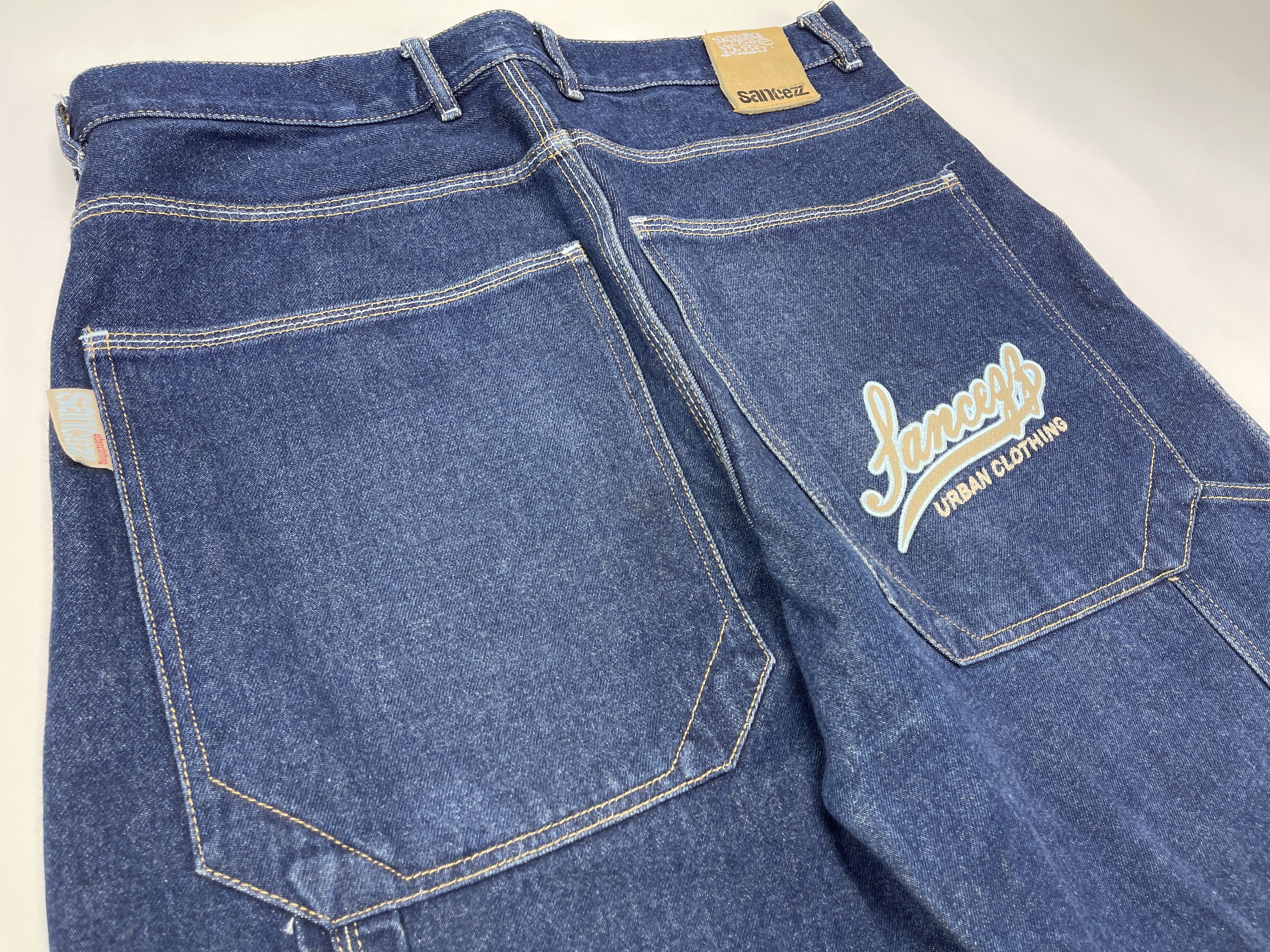 Vintage Sancezz jeans shorts, vintage skater shorts, 90s hip hop 34 Size US 34 / EU 50 - 5 Thumbnail