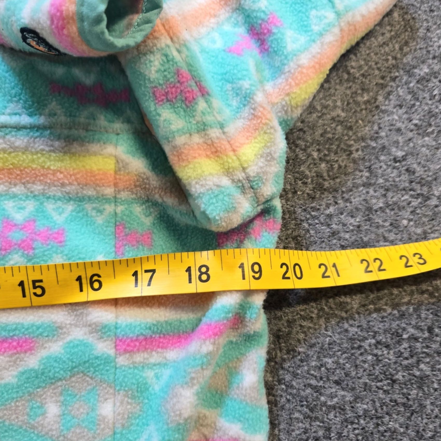 Chubbies Chubbies Sweater Women Size S Green Aztec Fleece 1/4 Zip Casual Pullover Size S / US 4 / IT 40 - 6 Thumbnail