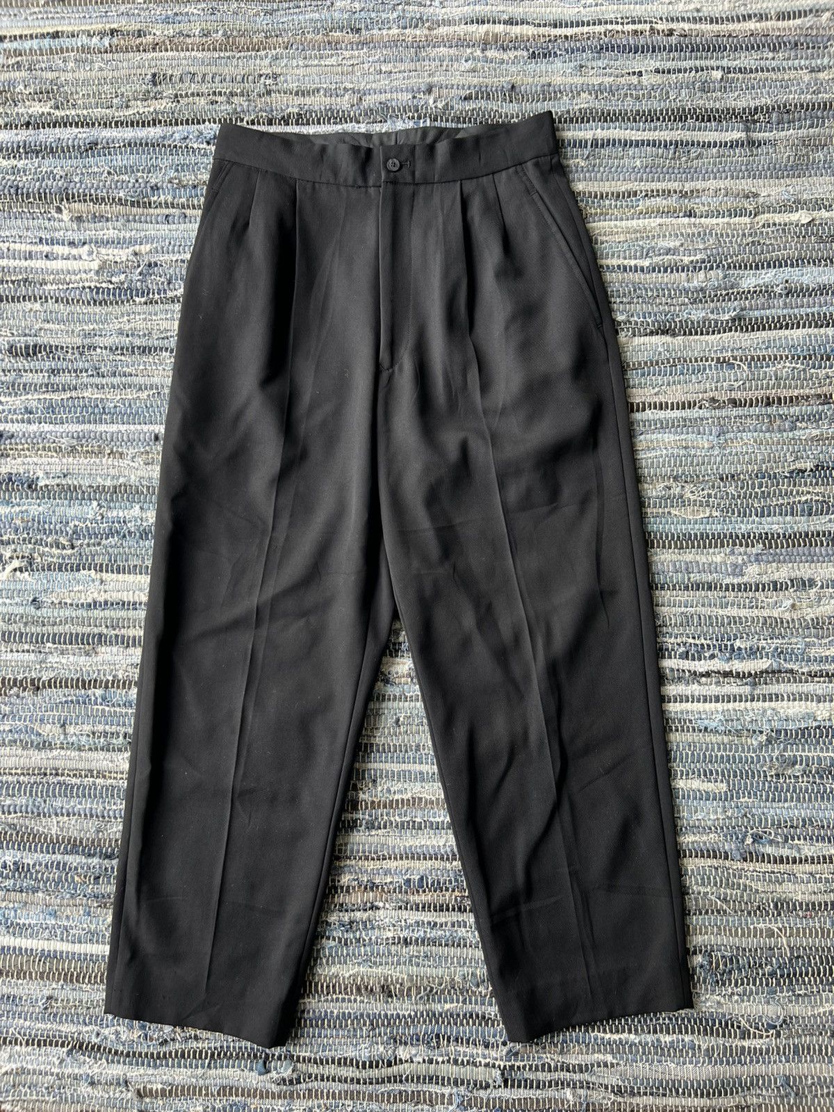 Yohji Yamamoto 1980s Yohji Yamamoto Gabardine Minimal 🎈Trousers Pants Size US 30 / EU 46 - 2 Thumbnail