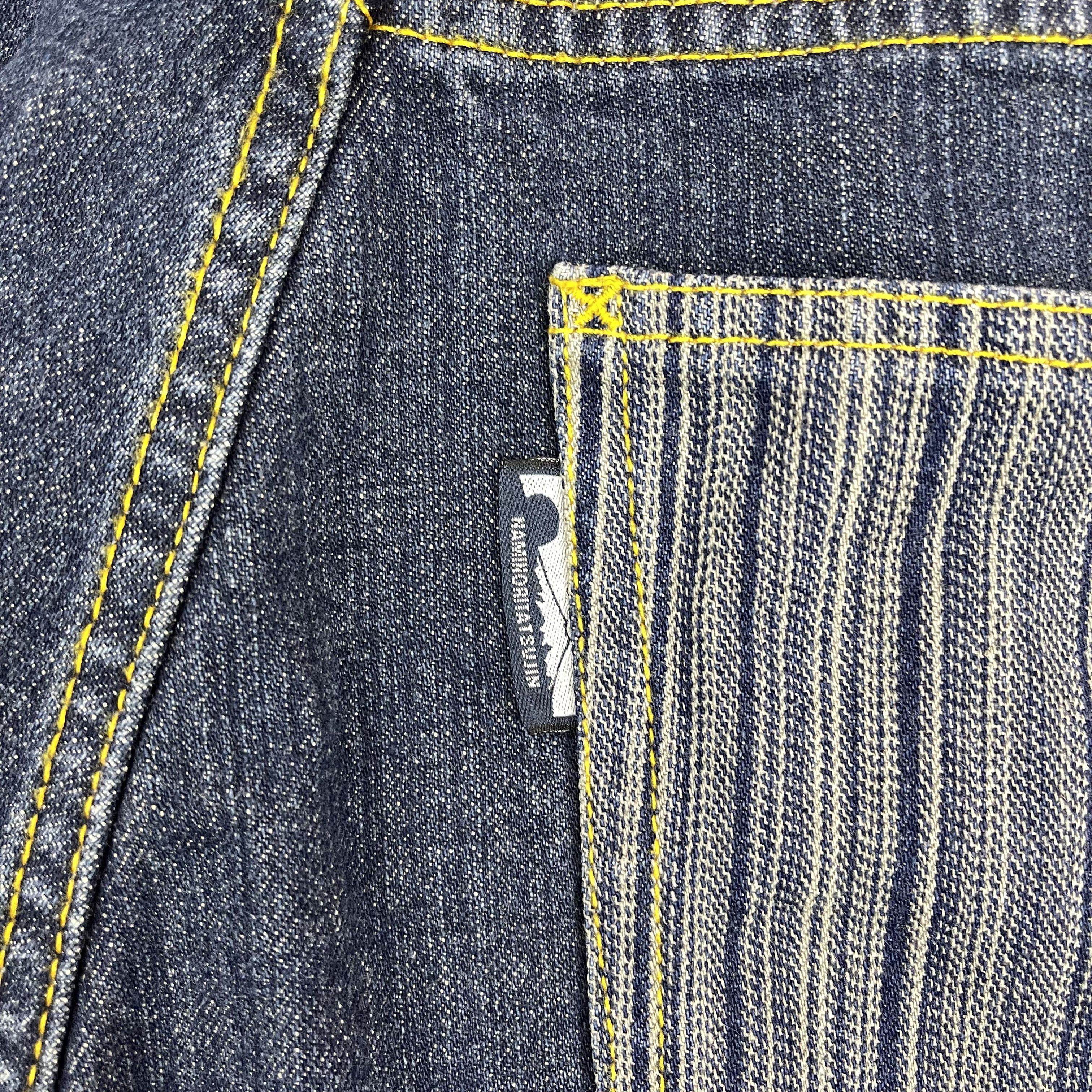 Japanese Brand NAMINORITATSUJIN Short Denim Jeans #1222/AQ Size US 34 / EU 50 - 6 Thumbnail