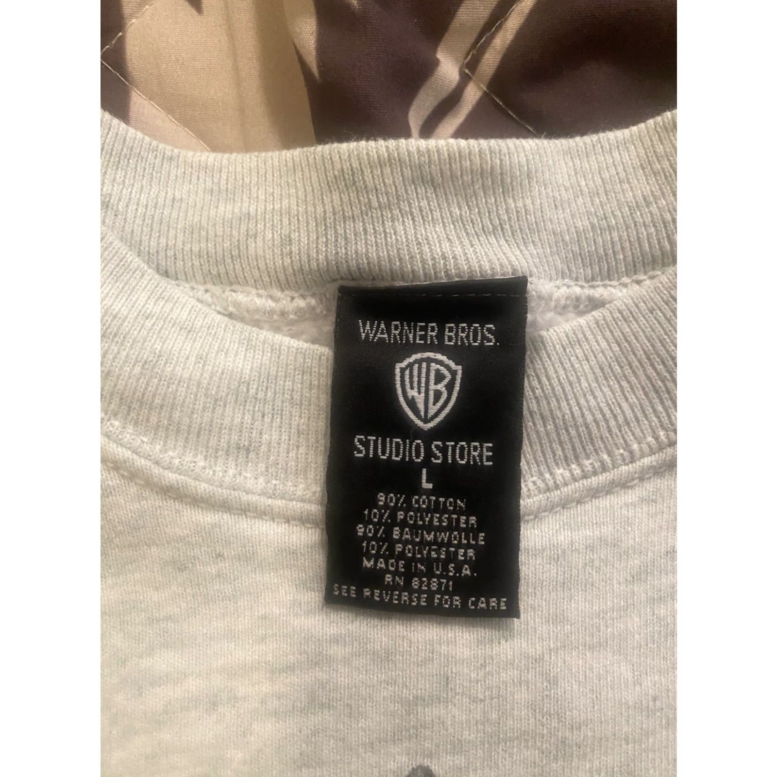 Vintage VINTAGE Bugs Bunny Warner Bros. Crewneck Sweatshirt Gray Adult L EUC Size US L / EU 52-54 / 3 - 4 Thumbnail