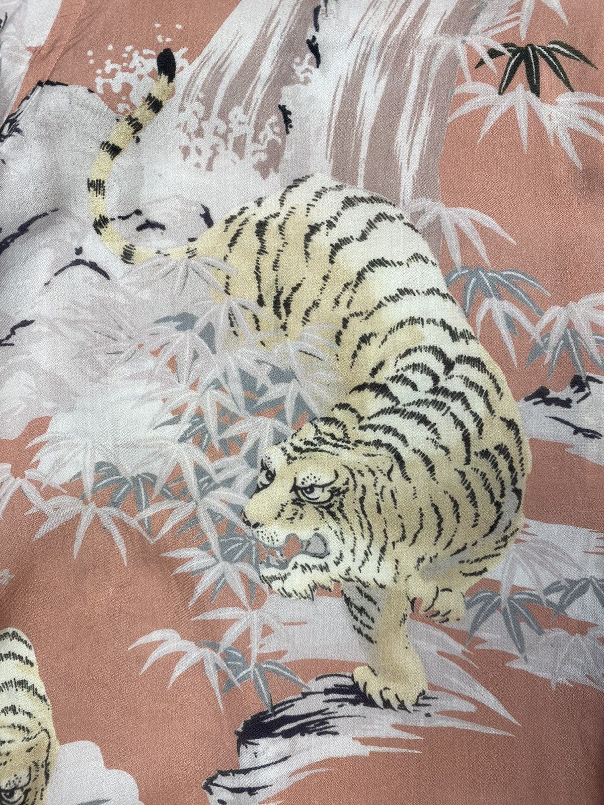 Allsaints Allsaints Tiger Floral Japanese Inspired Hawaiian Shirt Size US M / EU 48-50 / 2 - 5 Thumbnail