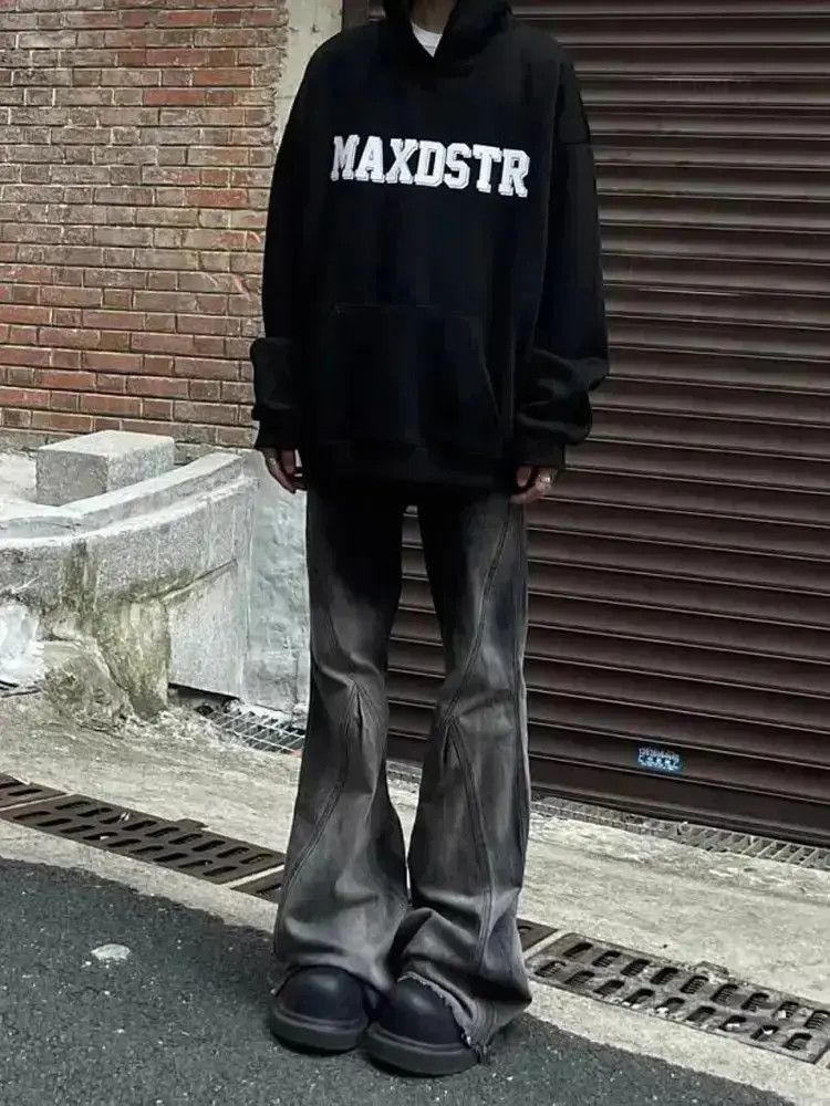 Japanese Brand Retro fringed gradient micro flared jeans Size US 30 / EU 46 - 4 Thumbnail