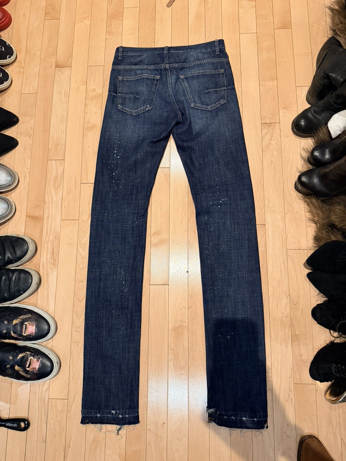Dior Dior Homme SS10 KVA Paint Splatter Denim Size 26 Size US 26 / EU 42 - 2 Thumbnail