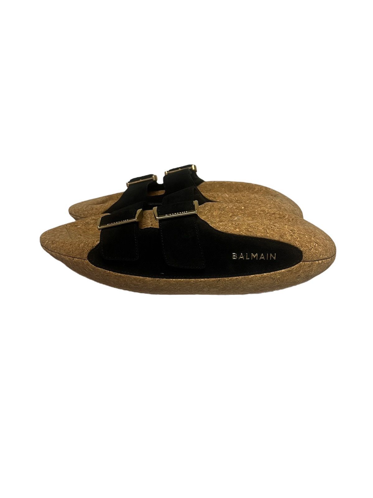Balmain Balmain Women’s Cork Slide Sandals Size US 10 / IT 40 - 1 Thumbnail