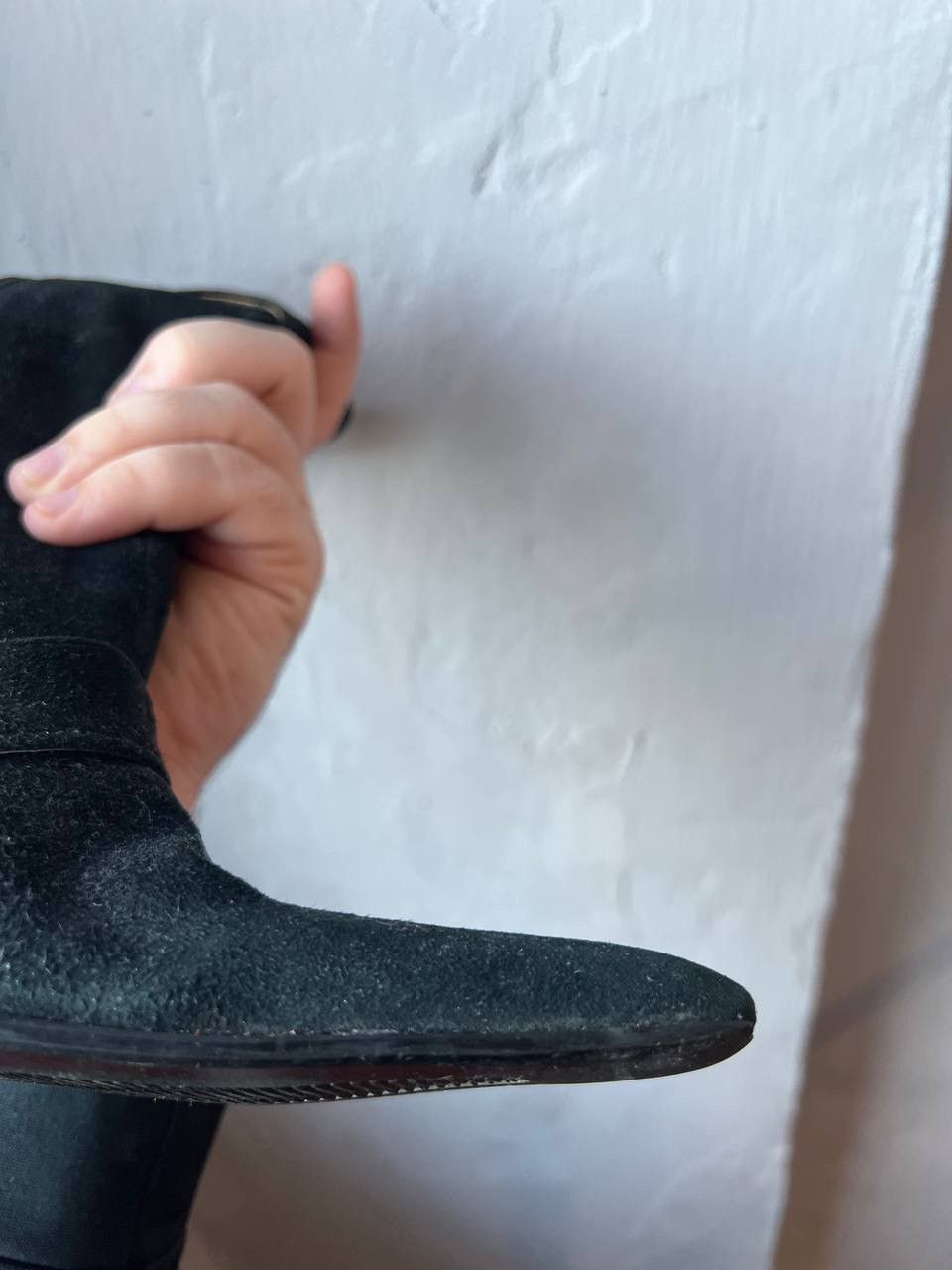 Gucci 1960/70 GUCCI MADE IN ITALY BLACK SUEDE BOOTS HEELS SIZE 38 Size US 8 / IT 38 - 20 Thumbnail