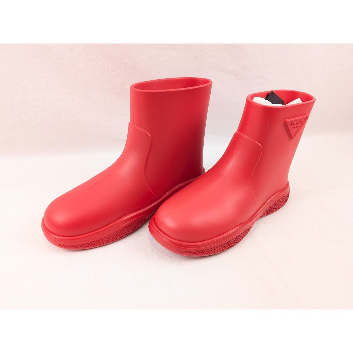 Prada o1rshd1 Mellow Ankle Boots in Rosso Size US 10 / EU 43 - 16 Thumbnail