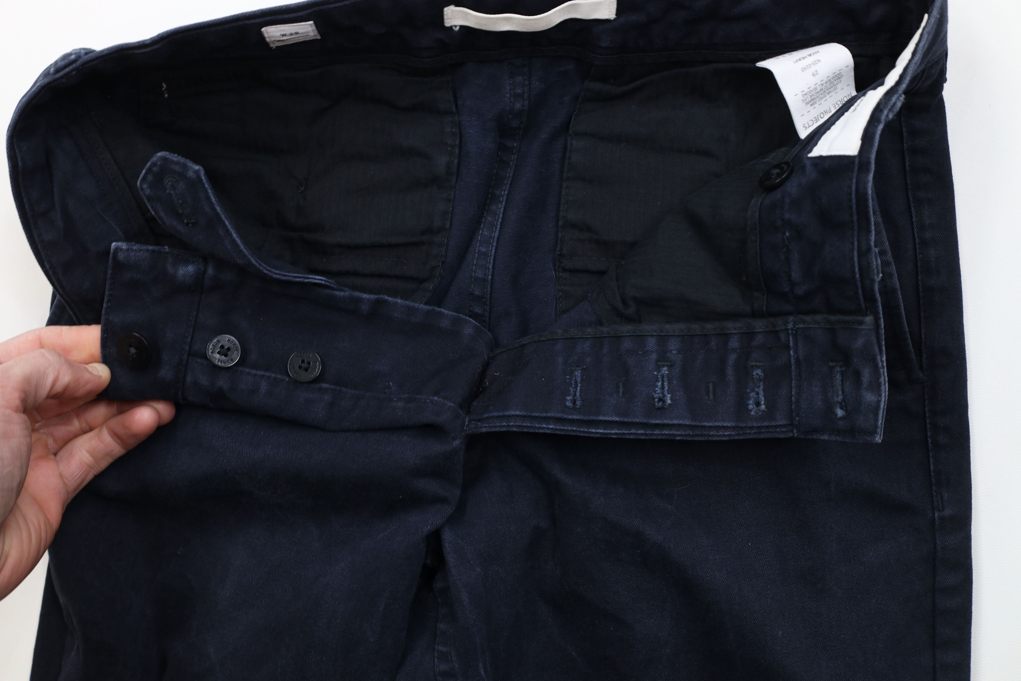 Norse Projects Norse Projects Heavy Aros Button Fly Canvas Pants Blue Size US 29 - 9 Thumbnail