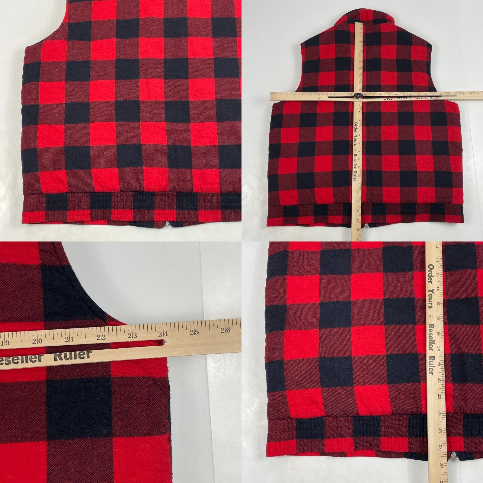 Vintage VINTAGE Woodland Vest Mens Large Red Flannel Full Zip Hunting Hiking Ski Buffalo Size US L / EU 52-54 / 3 - 8 Thumbnail