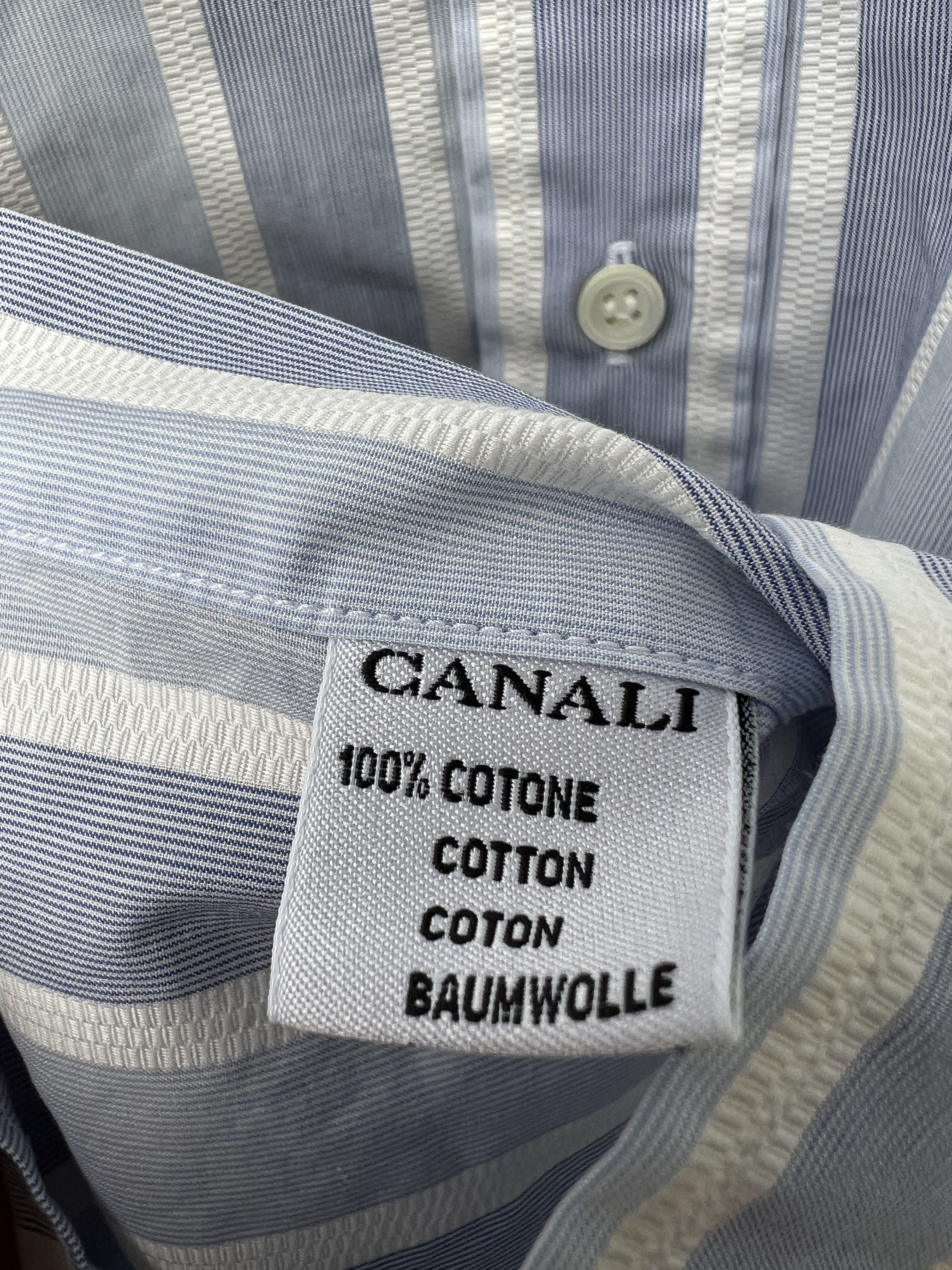 Canali Canali Shirt 15.5 Size US L / EU 52-54 / 3 - 4 Thumbnail
