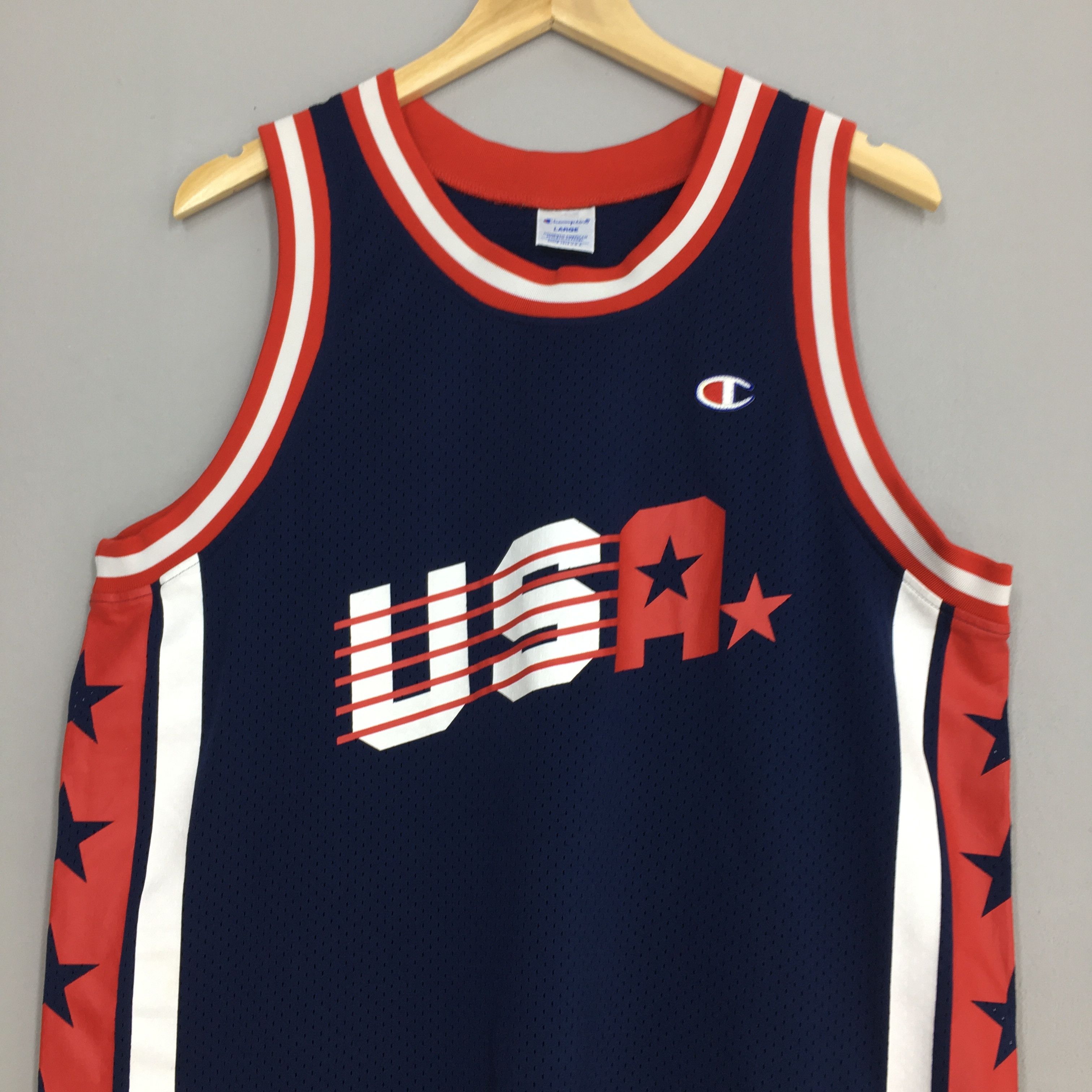 Champion × NBA Vintage 90s Champion Usa NBA Basketball Jersey Large Size US L / EU 52-54 / 3 - 2 Thumbnail