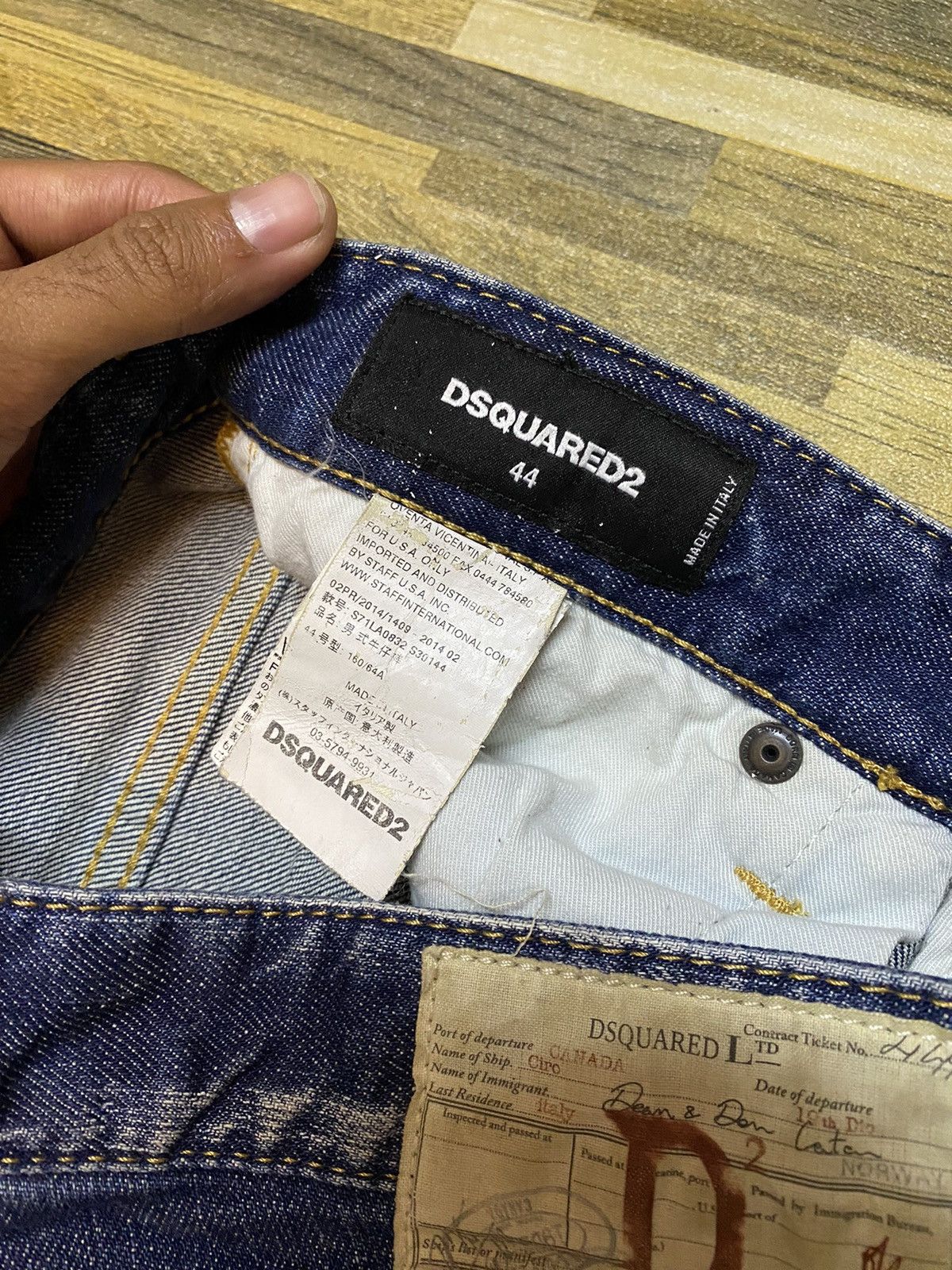 Designer × Dsquared2 × Vintage Dsquared2 Damaged Jeans Size US 31 - 5 Thumbnail
