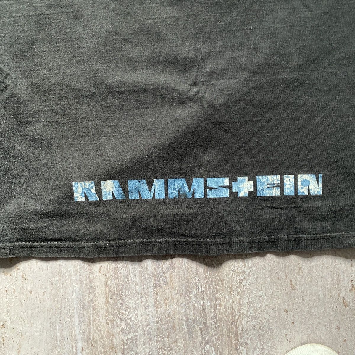 Band Tees VINTAGE Y2K RAMMSTEIN AMAZING FADED RARE TOUR T SHIRT 34 Size US M / EU 48-50 / 2 - 7 Thumbnail