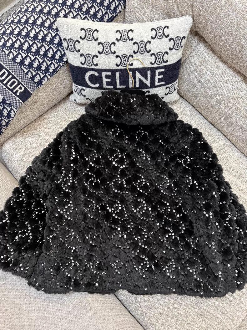 Chanel Chanel Black sequin double C full-print logo doll collar l Size XS / US 0-2 / IT 36-38 - 3 Thumbnail