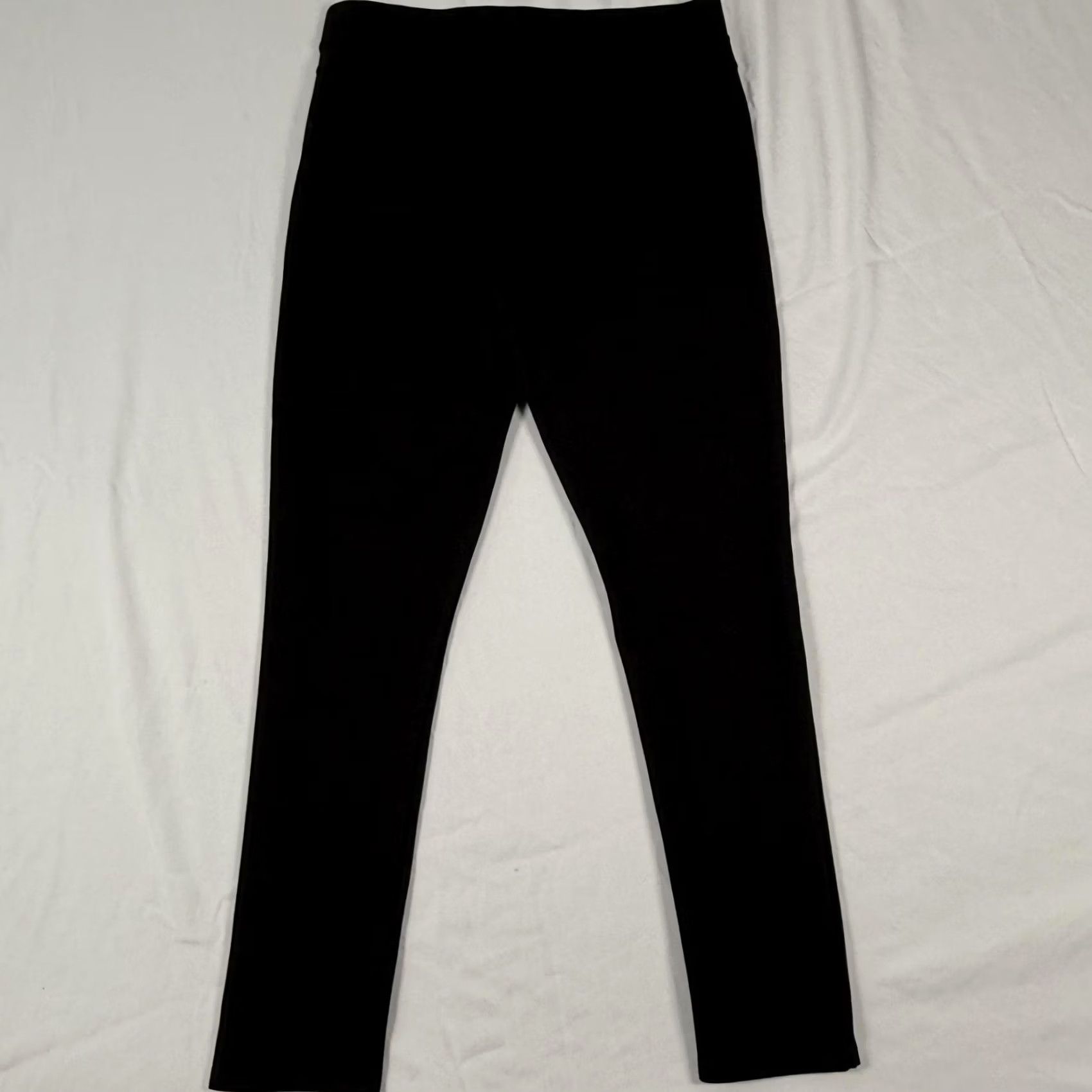 Vintage Maze 1X Black Stretch Pull On Skinny Ankle Jeggings Minimalist Athleisure Womens Pants Capris? Size 40" / US 18 - 6 Thumbnail