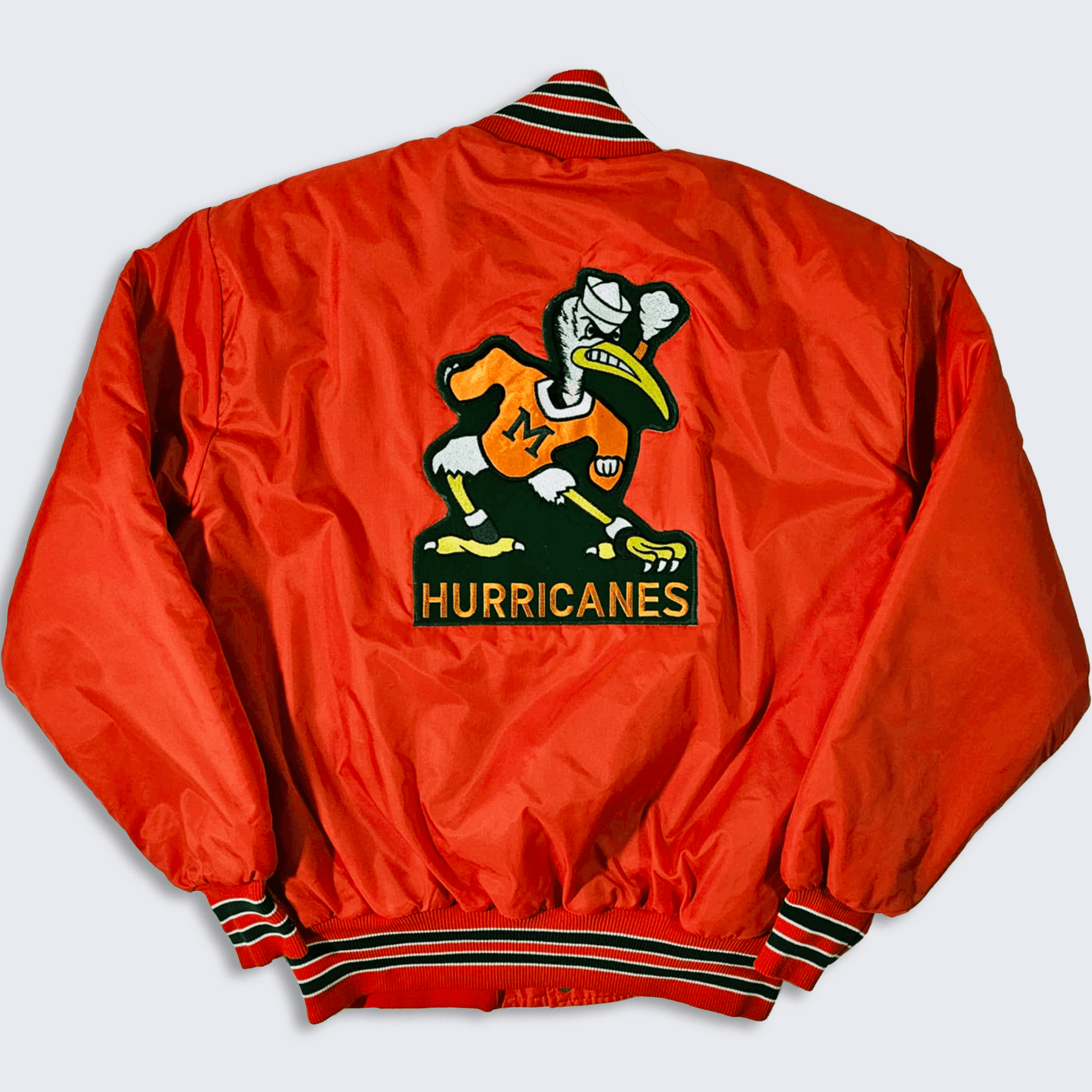 Miami hurricanes bomber jacket hotsell