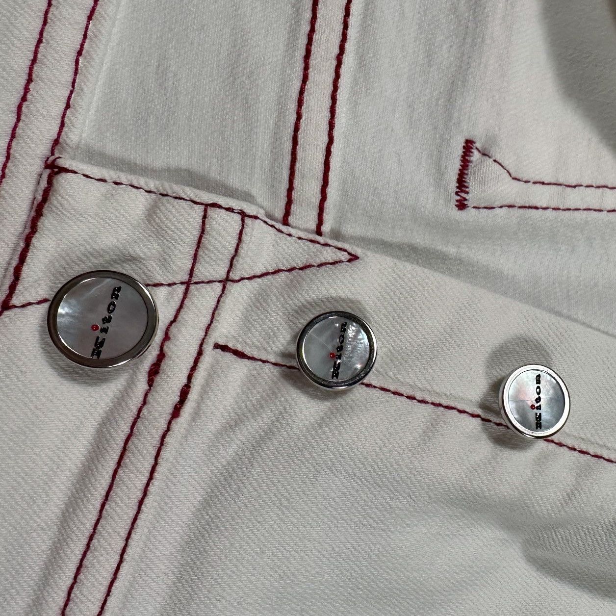 Kiton KITON Limited Edition Selvedge Denim Jeans In White Size US 40 / EU 56 - 6 Thumbnail