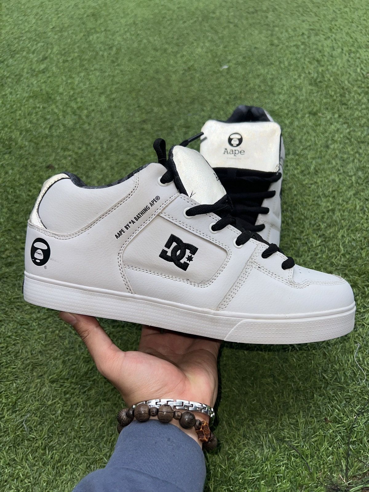 DC AAPE x DC low top Sneakers White Size US 11 / EU 44 - 1 Thumbnail