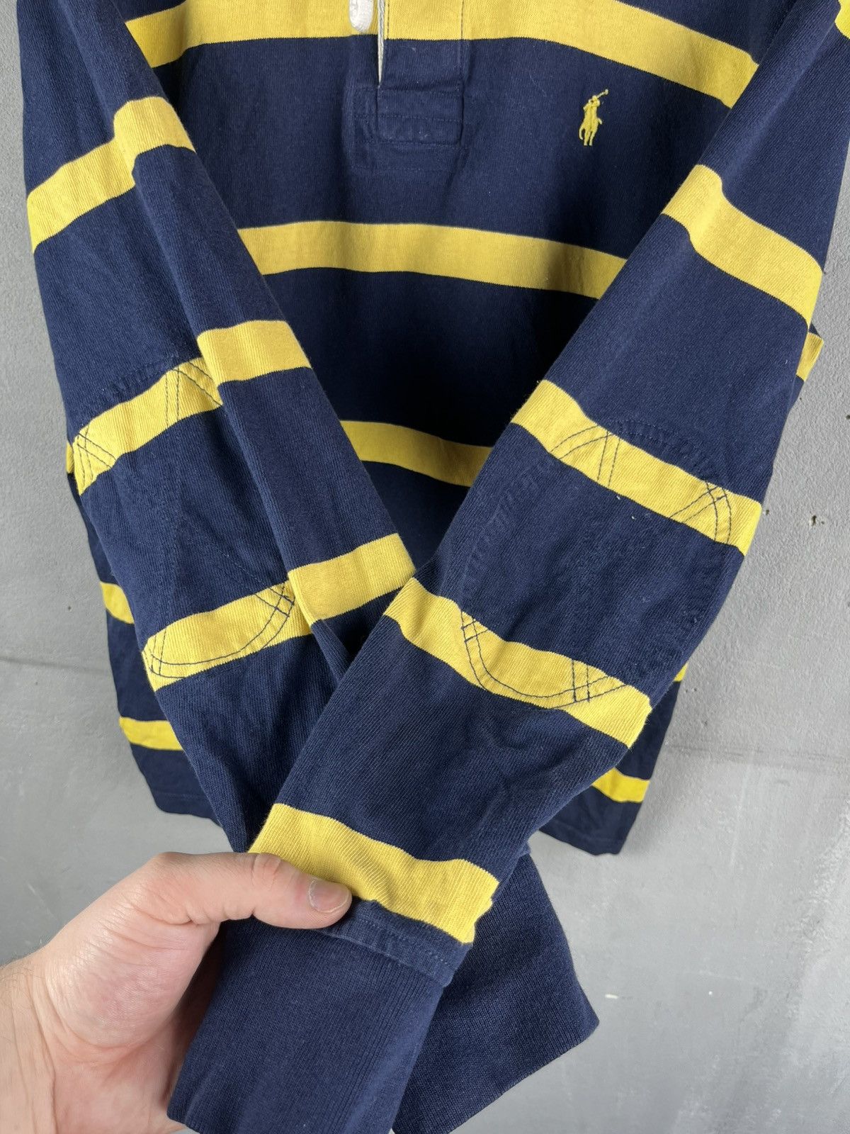 Polo Ralph Lauren Polo Ralph Lauren rugby hoodie vintage 90s Size US L / EU 52-54 / 3 - 6 Thumbnail