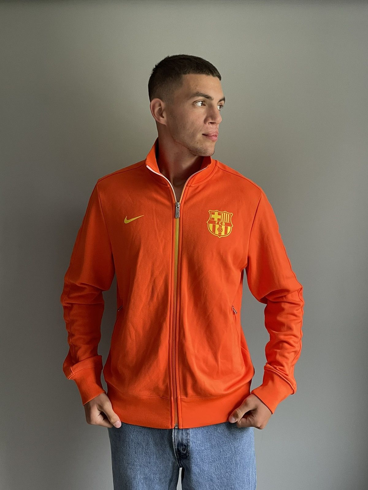 Nike × Vintage Vintage Nike Barcelona 2012-13 Track Top Jacket Size US L / EU 52-54 / 3 - 6 Thumbnail