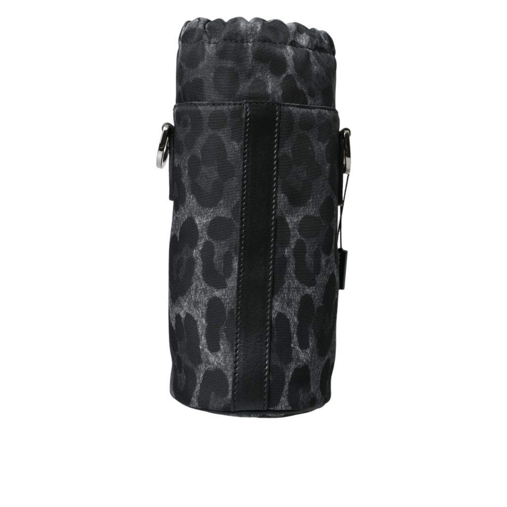 Dolce & Gabbana Dolce & Gabbana Black Leopard Round Slim Tote Bottle Cage Ba Size ONE SIZE - 2 Thumbnail