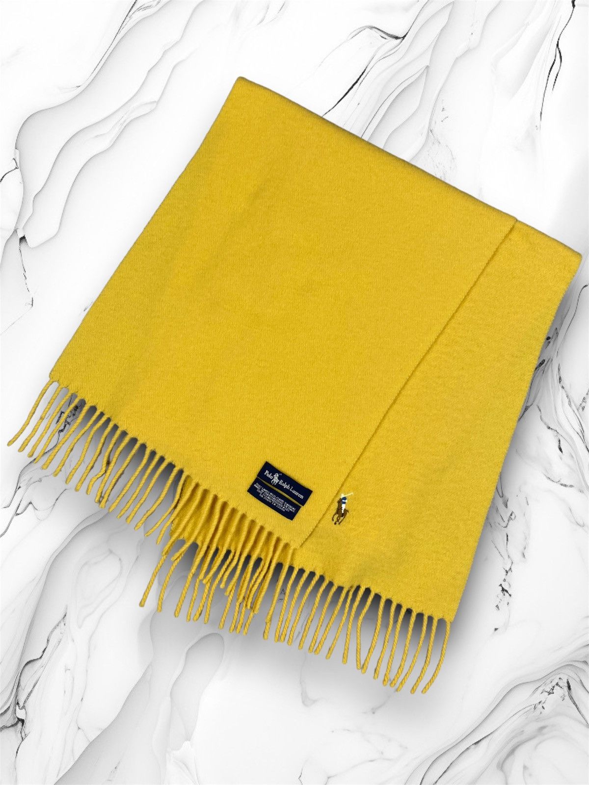 Polo Ralph Lauren × Vintage Vintage 90s Polo Ralph Lauren Wool Scarf g59 y2k Size ONE SIZE - 1 Thumbnail