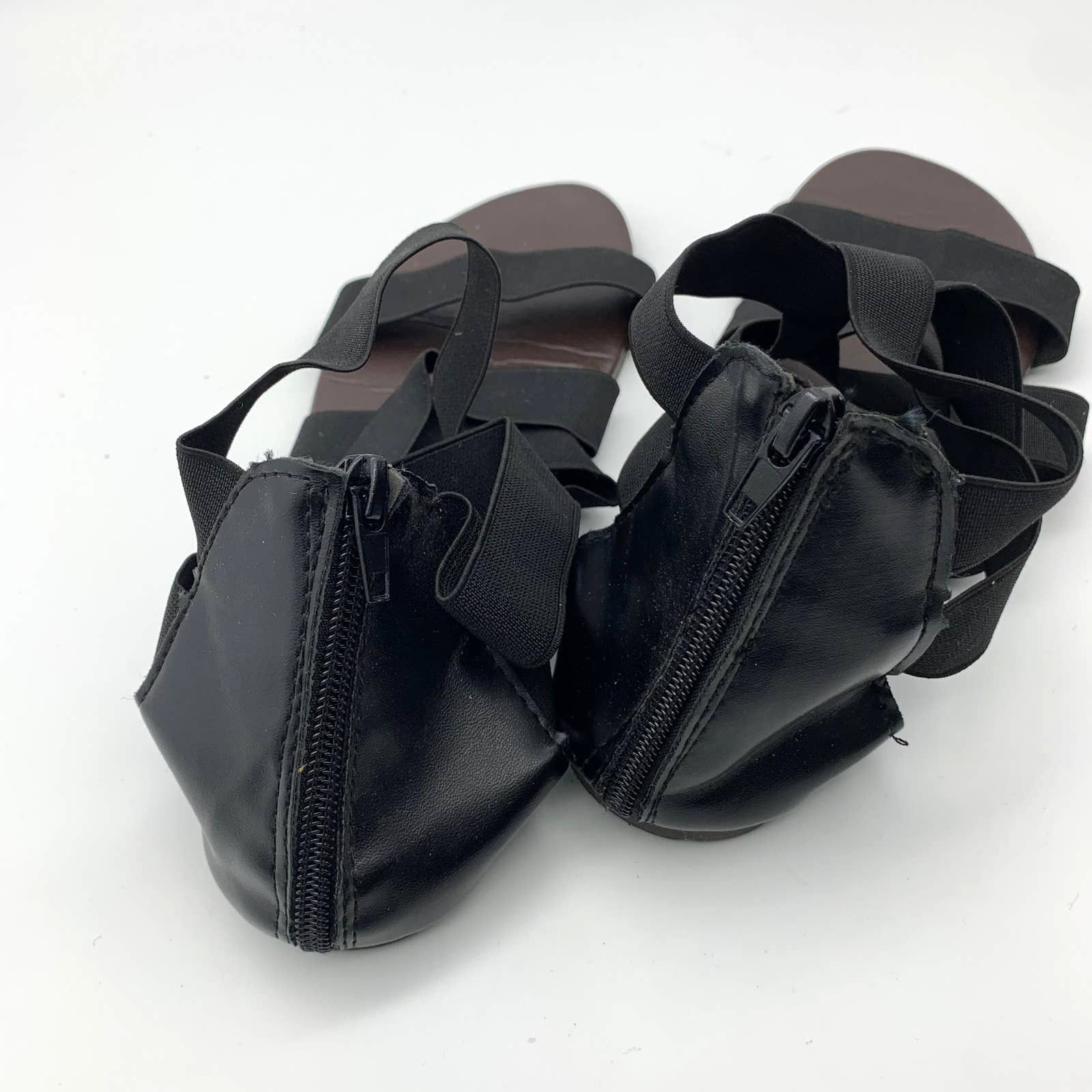 Other Black Sandals Women's Size 40EU / 8US Summer Shoes Zipper Size US 8 / IT 38 - 3 Thumbnail