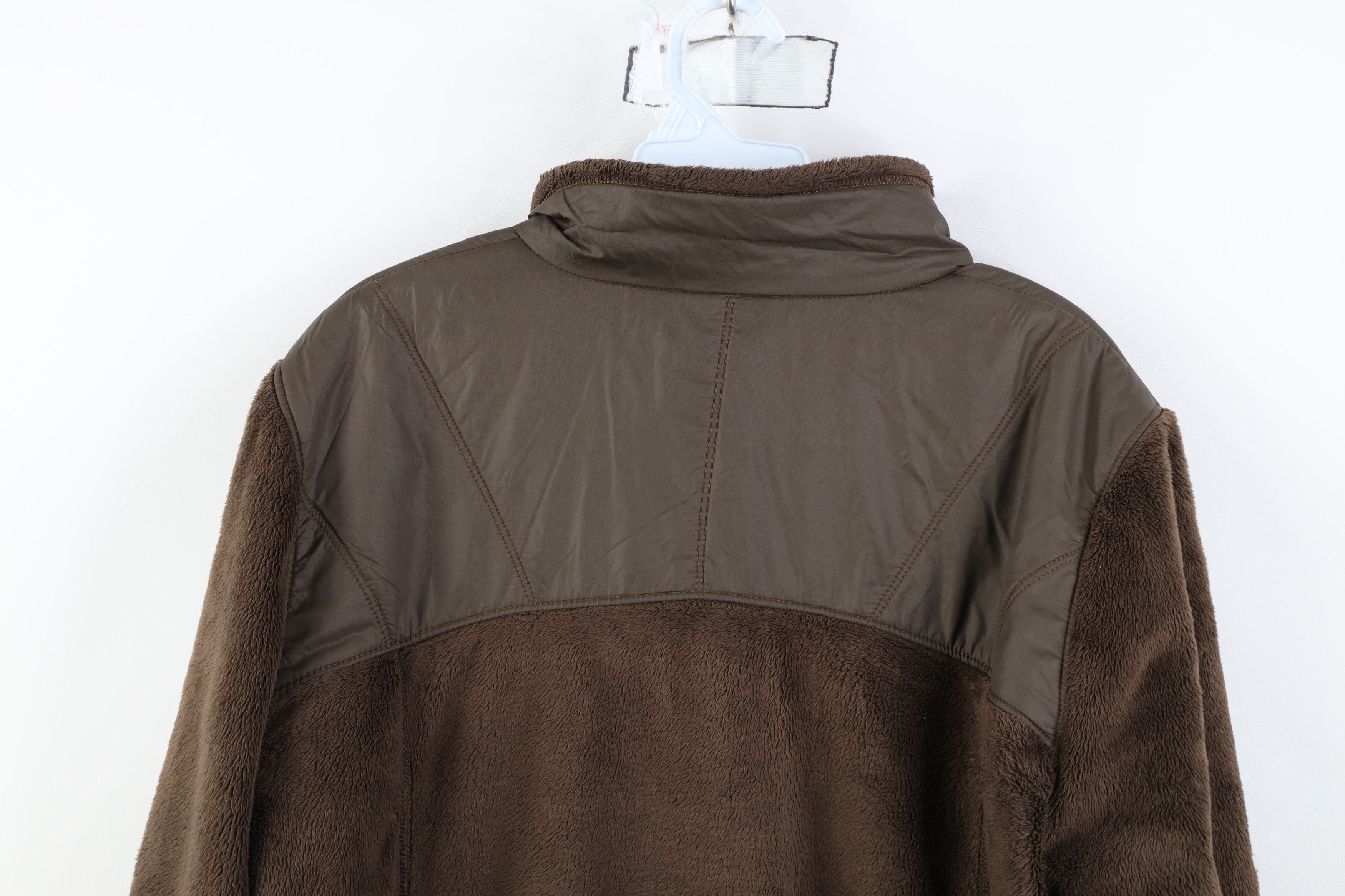 Nike Vintage Y2K Nike ACG Swoosh Deep Pile Fleece Jacket Brown Size US XL / EU 56 / 4 - 13 Thumbnail