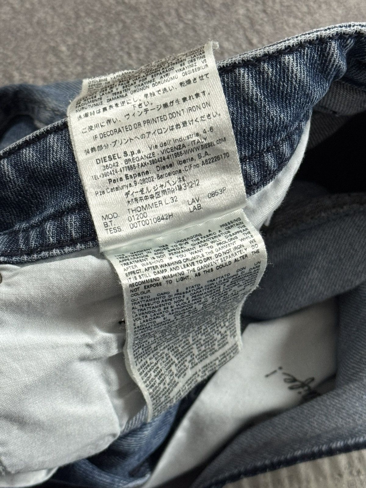 Diesel Diesel 31/32 Thommer denim pants jeans trousers Y2K Size US 31 - 13 Thumbnail
