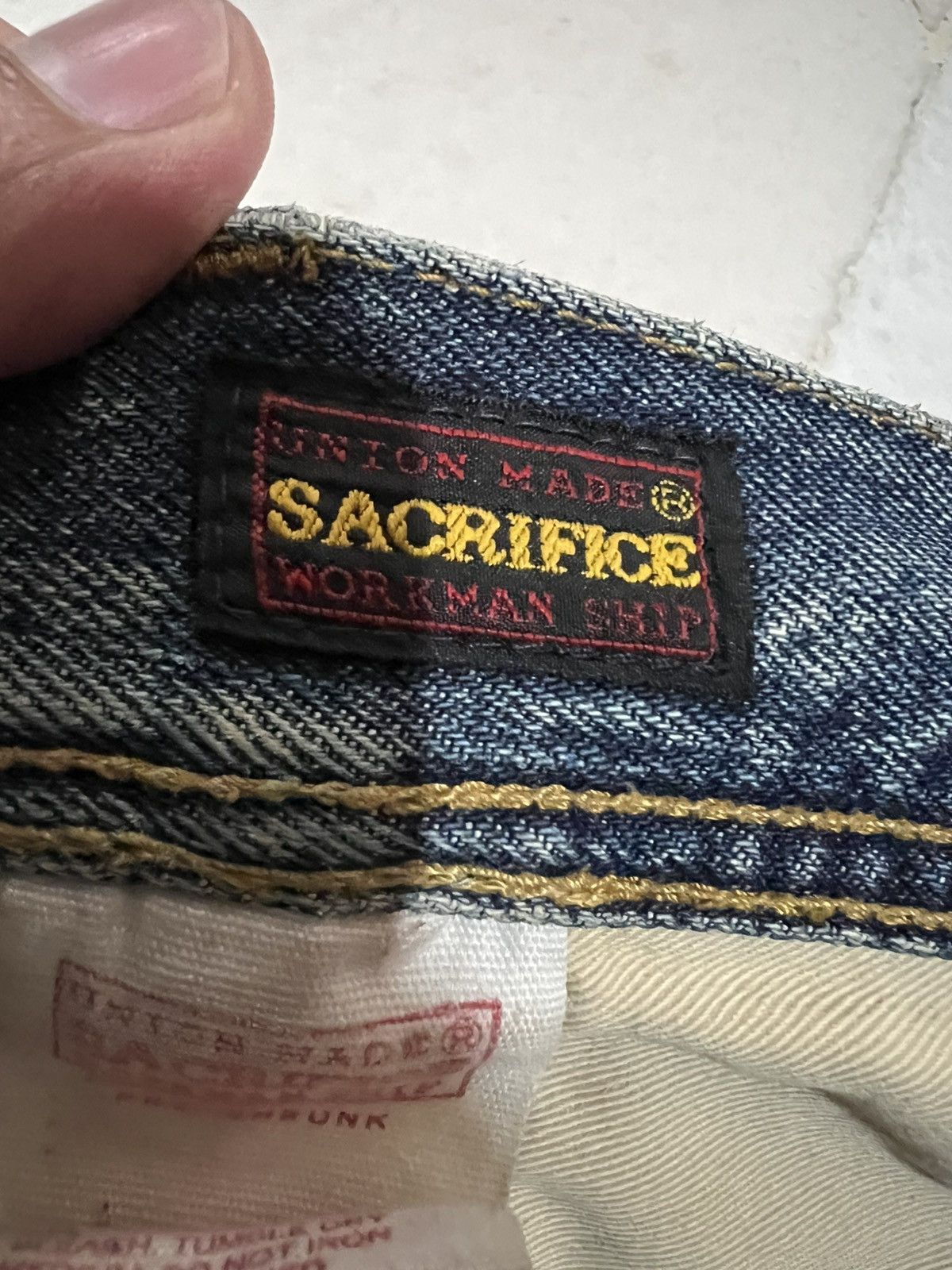 Hysteric Glamour × If Six Was Nine × Japanese Brand 🌈90’s union made sacrifice Distress mud Wash Jean Japan Size US 39 - 25 Thumbnail