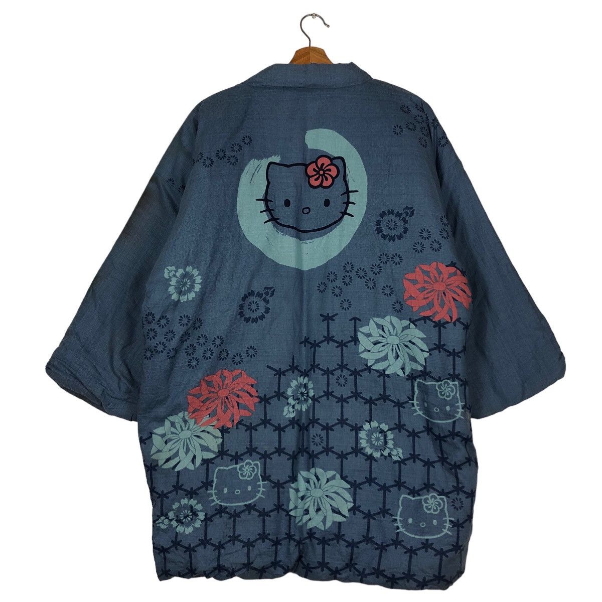 Cartoon Network 🔥Vintage Long Kimono Traditional Japanese Hello Kitty Big Size US L / EU 52-54 / 3 - 8 Thumbnail