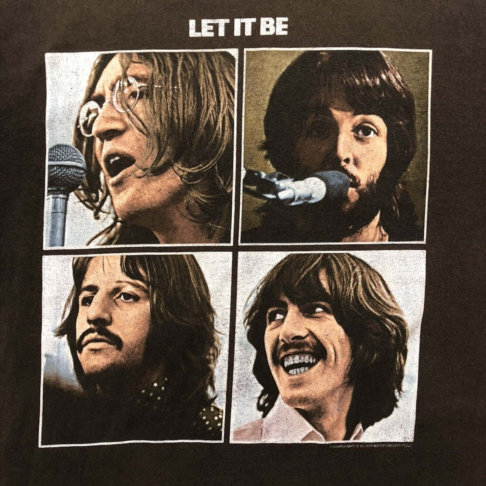 Band Tees Vintage Y2K The Beatles T Shirt Let It Be Graphic Band Tee Size US M / EU 48-50 / 2 - 2 Thumbnail