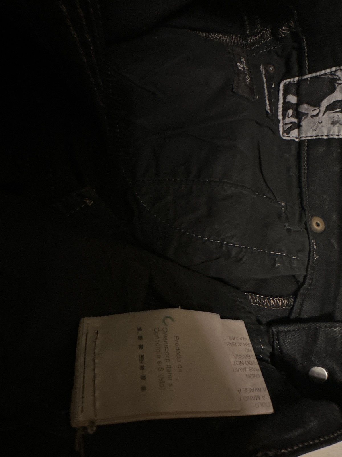 Rick Owens Detroit Cut Waxed Skinny Jeans - SS16